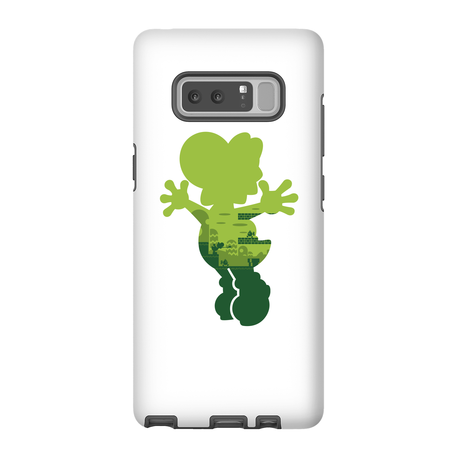 Nintendo Super Mario Yoshi Silhouette Phone Case - Samsung Note 8 - Tough Case - Matte