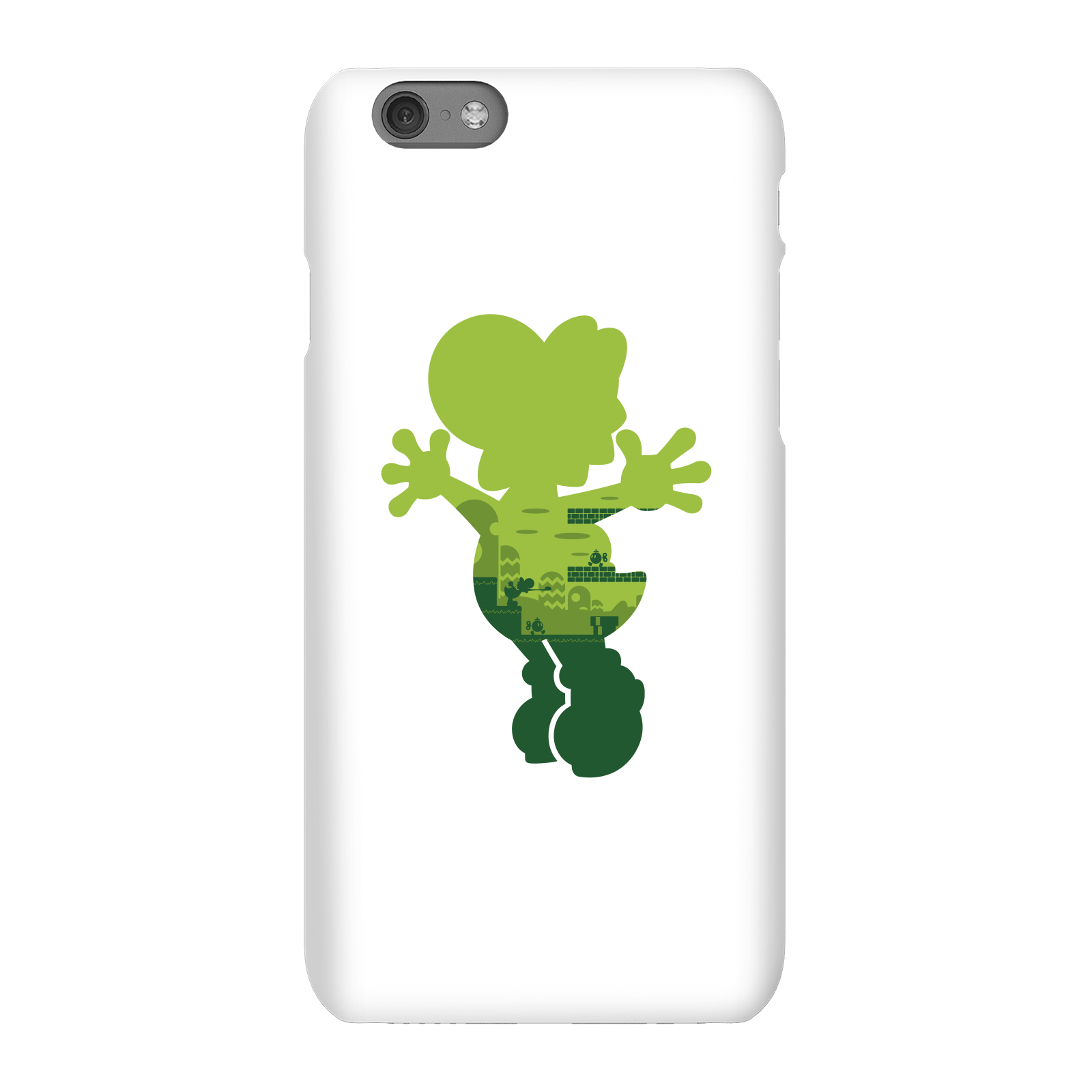 Nintendo Super Mario Yoshi Silhouette Phone Case - iPhone 6S - Snap Case - Gloss