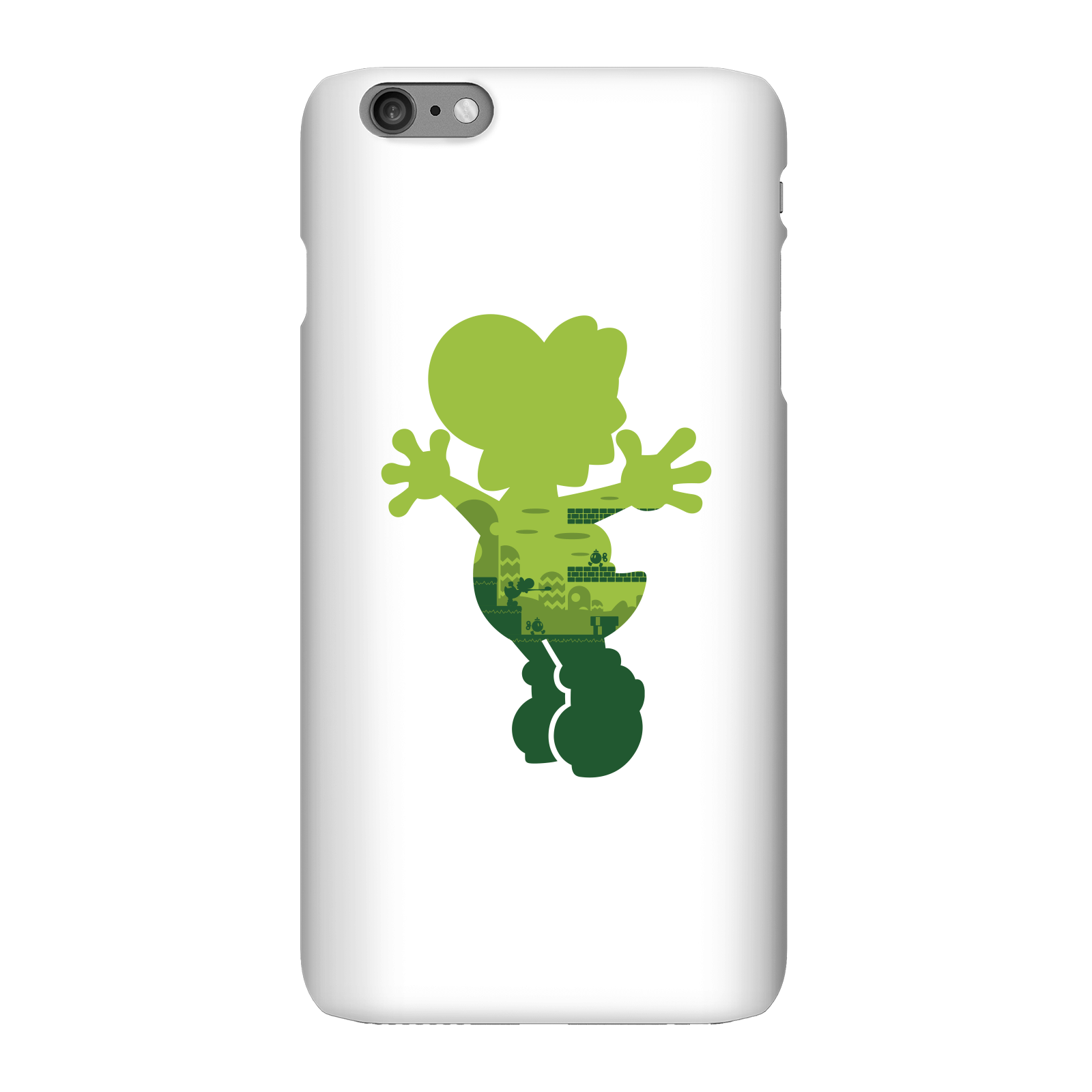 Nintendo Super Mario Yoshi Silhouette Phone Case - iPhone 6 Plus - Snap Case - Gloss