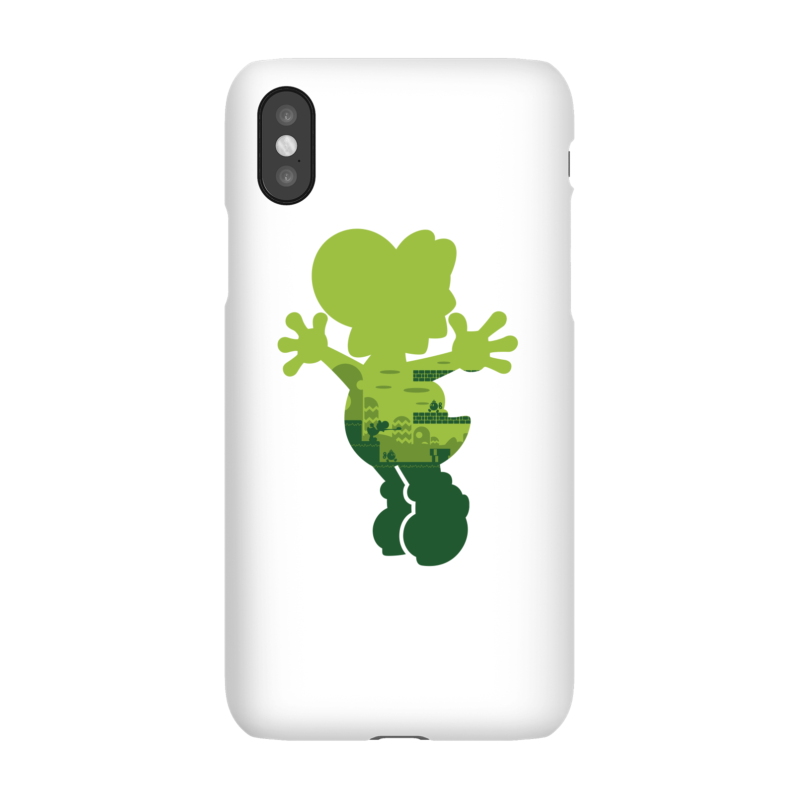 Nintendo Super Mario Yoshi Silhouette Phone Case - iPhone X - Snap Case - Gloss