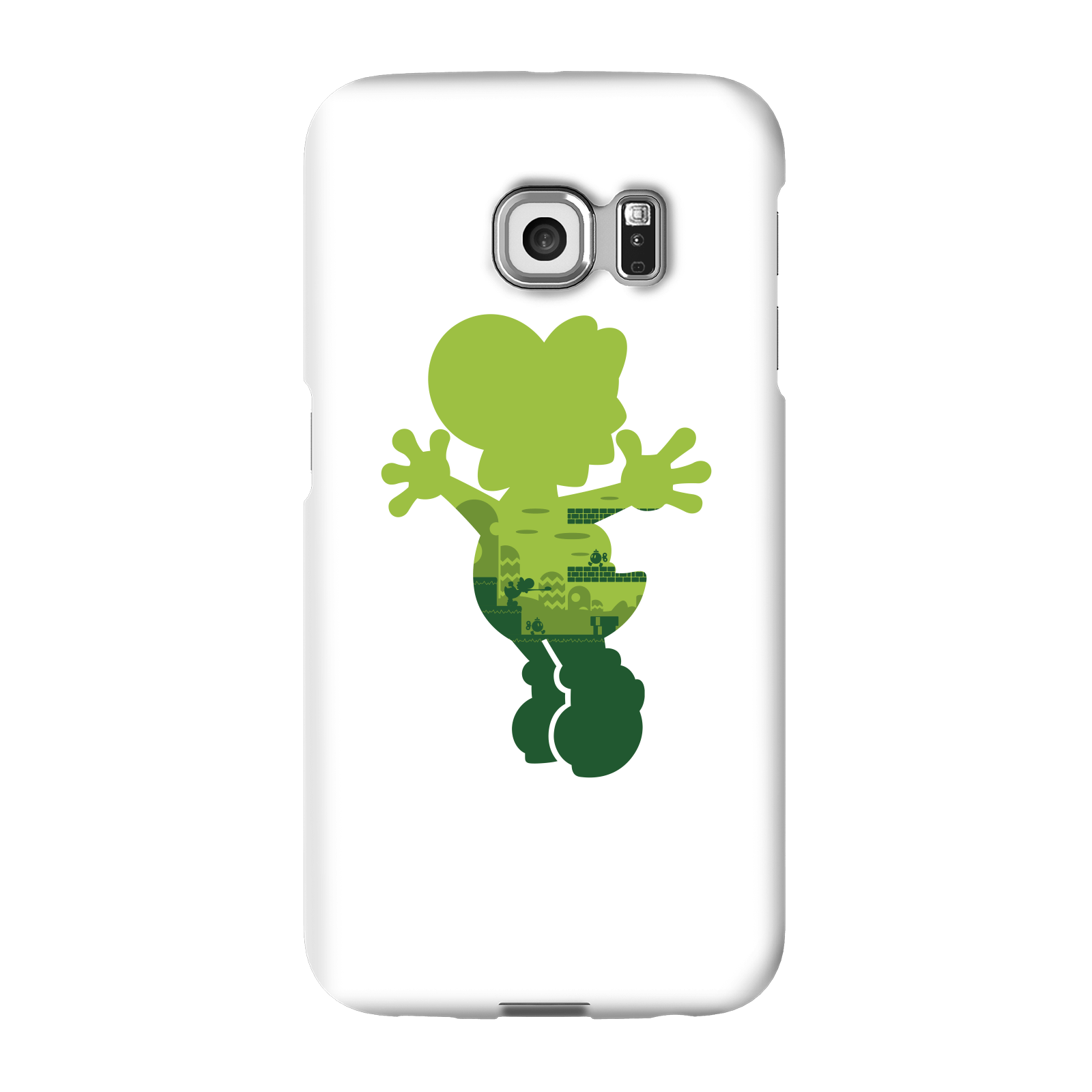 Nintendo Super Mario Yoshi Silhouette Phone Case - Samsung S6 Edge Plus - Snap Case - Gloss