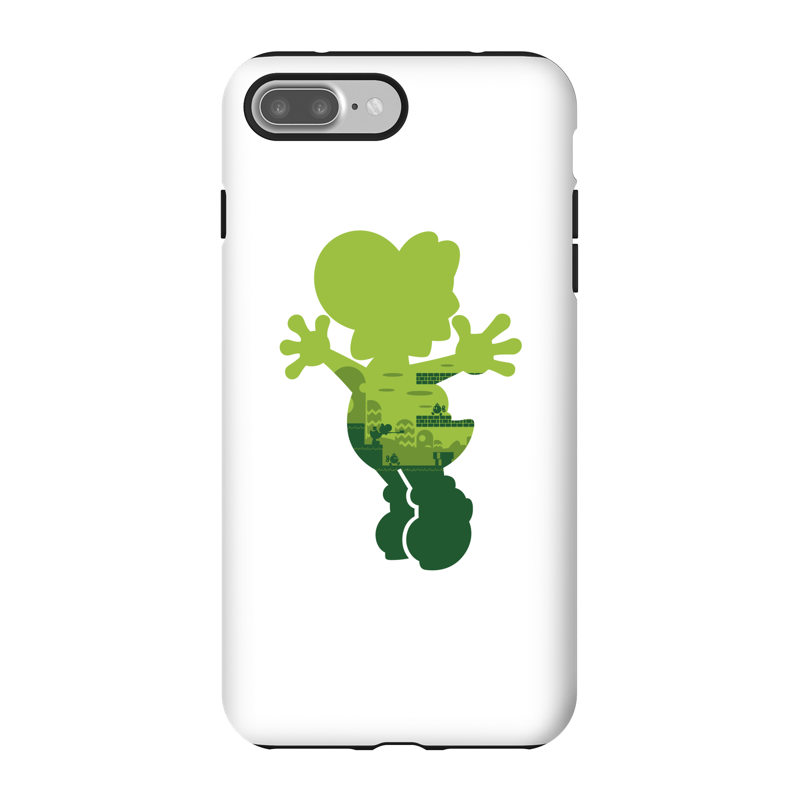Nintendo Super Mario Yoshi Silhouette Phone Case - iPhone 7 Plus - Tough Case - Gloss