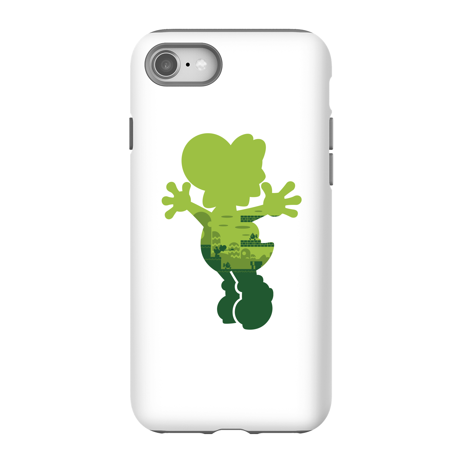 Nintendo Super Mario Yoshi Silhouette Phone Case - iPhone 8 - Tough Case - Gloss