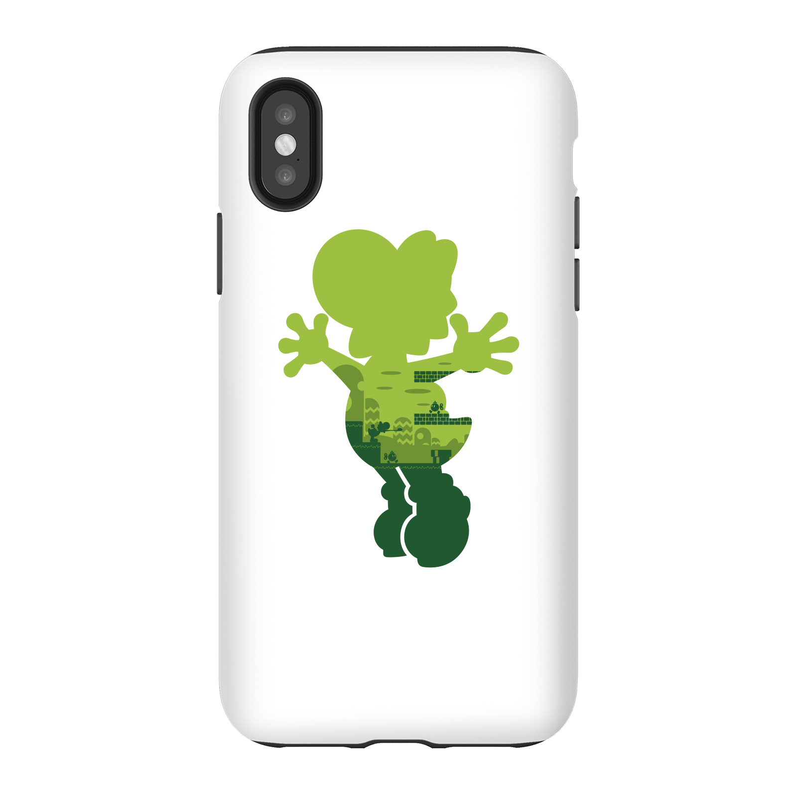 Nintendo Super Mario Yoshi Silhouette Phone Case - iPhone X - Tough Case - Gloss
