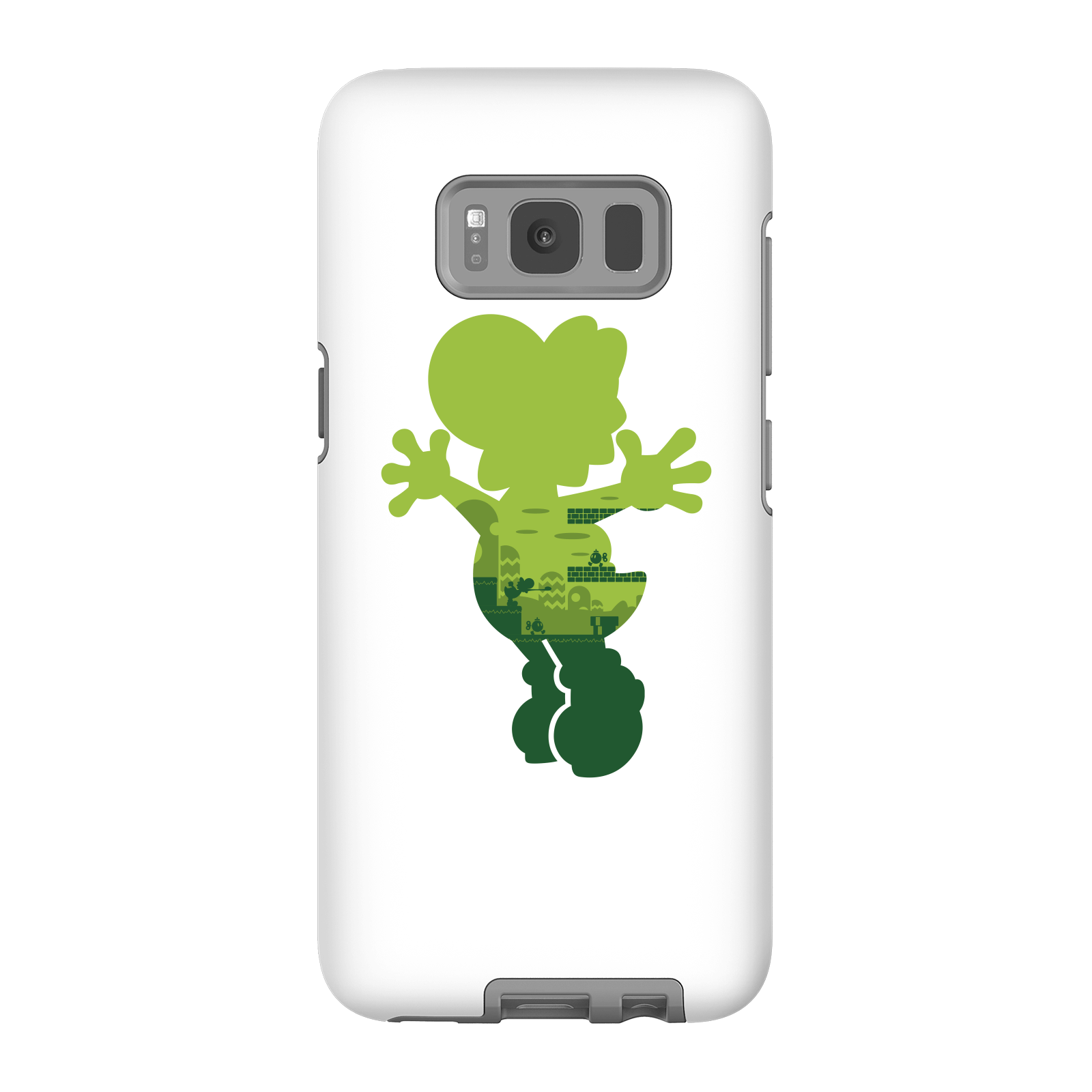 Nintendo Super Mario Yoshi Silhouette Phone Case - Samsung S8 - Tough Case - Gloss