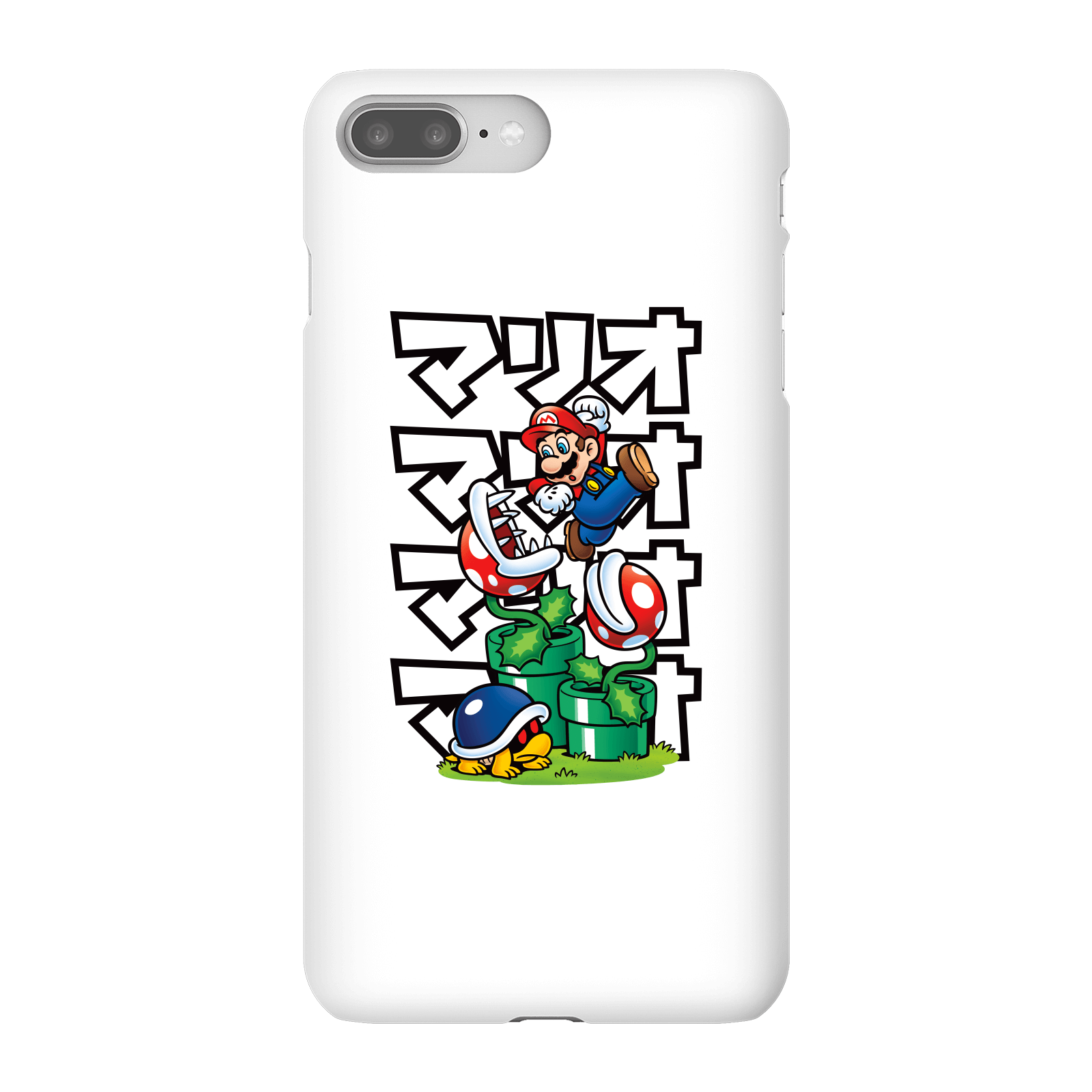 Nintendo Super Mario Piranha Plant Japanese Phone Case - iPhone 8 Plus - Snap Case - Matte