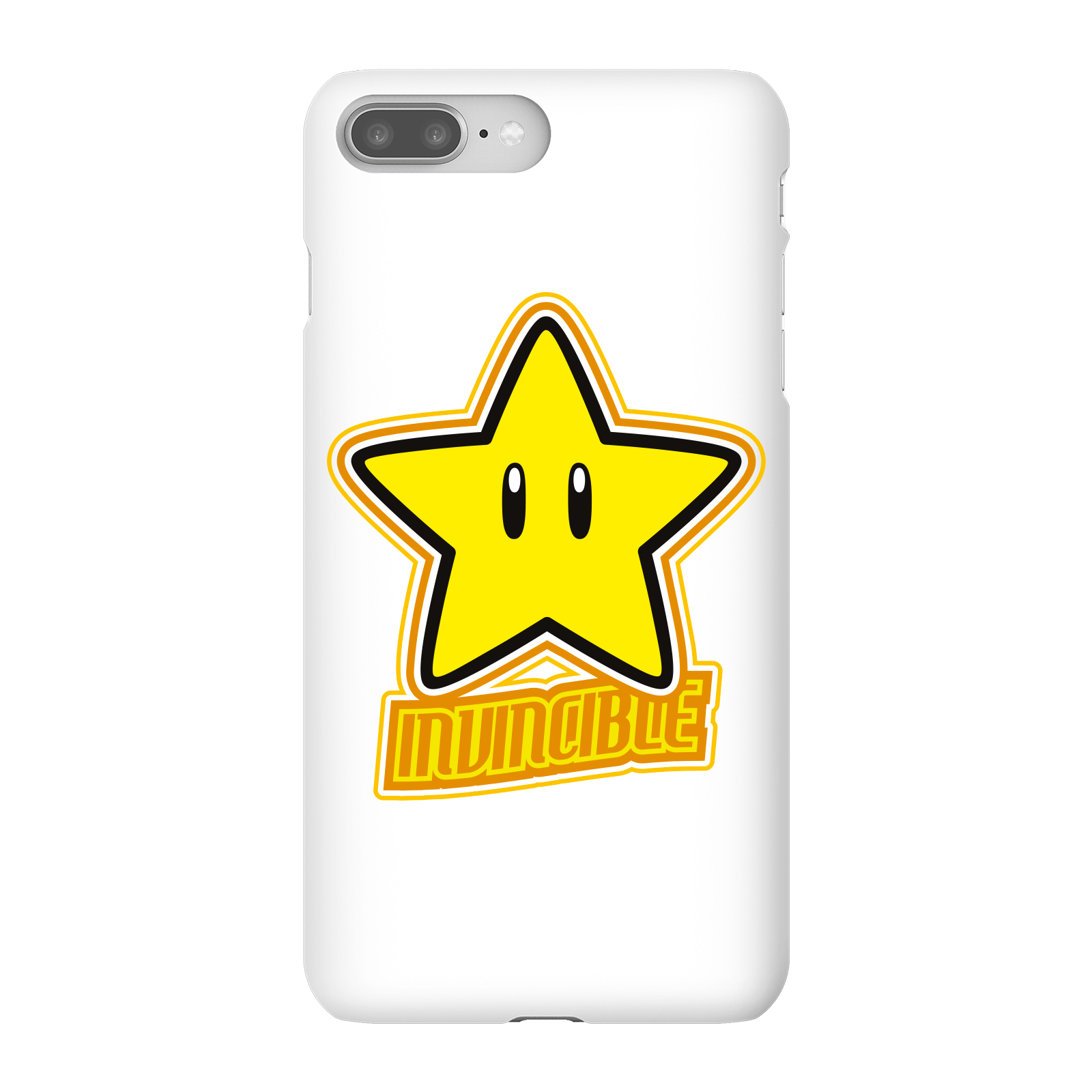 

Coque Smartphone Invincible - Super Mario Nintendo pour iPhone et Android - iPhone 8 Plus - Coque Simple Matte