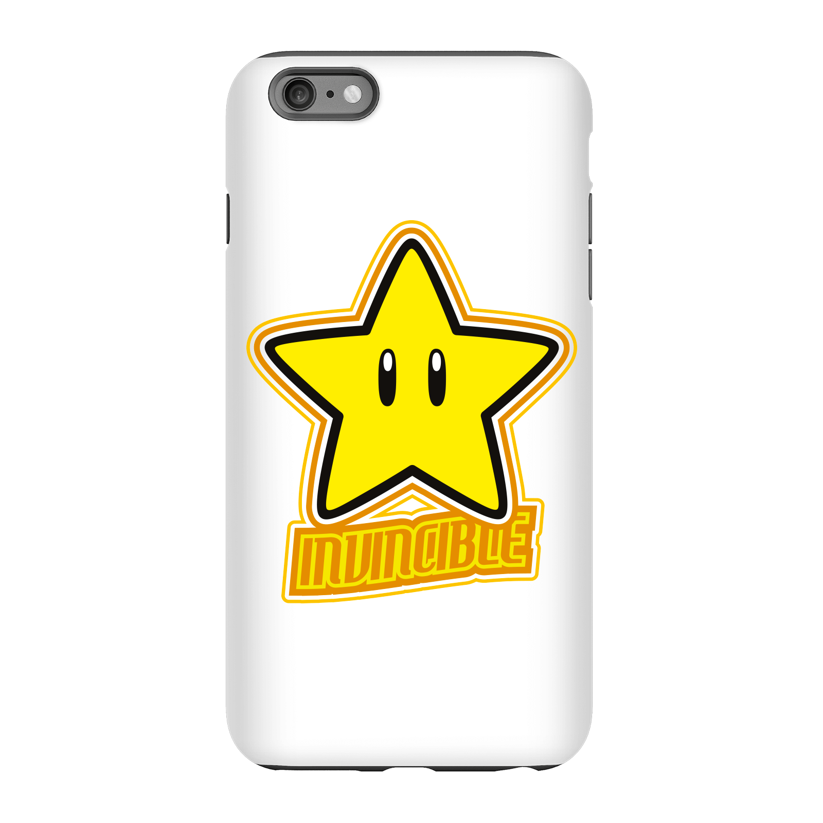 

Coque Smartphone Invincible - Super Mario Nintendo pour iPhone et Android - iPhone 6 Plus - Coque Double Épaisseur Matte