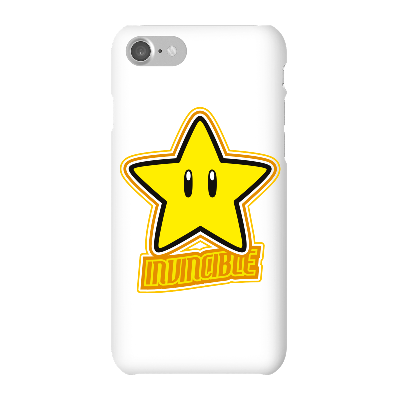 Coque Smartphone Invincible - Super Mario Nintendo pour iPhone et Android - iPhone 7 - Coque Simple Vernie