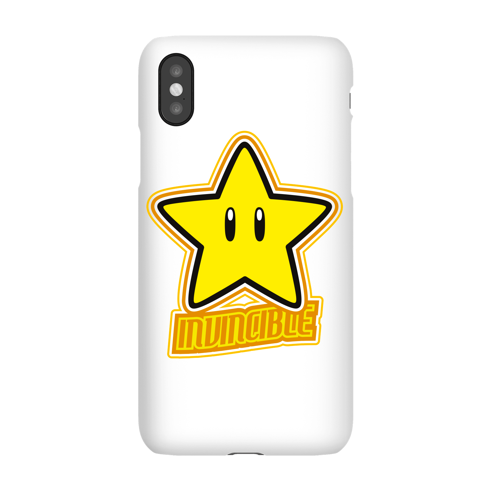 

Coque Smartphone Invincible - Super Mario Nintendo pour iPhone et Android - iPhone X - Coque Simple Vernie