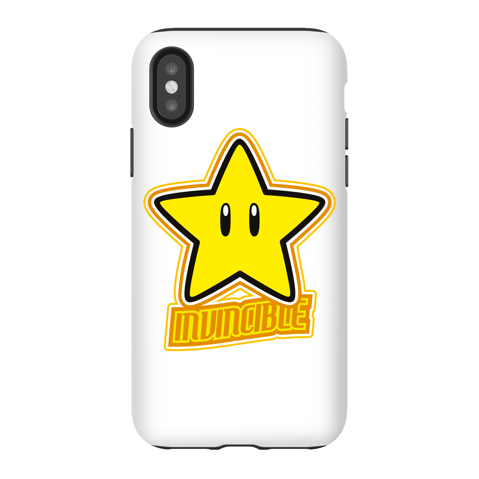 

Coque Smartphone Invincible - Super Mario Nintendo pour iPhone et Android - iPhone X - Coque Double Vernie