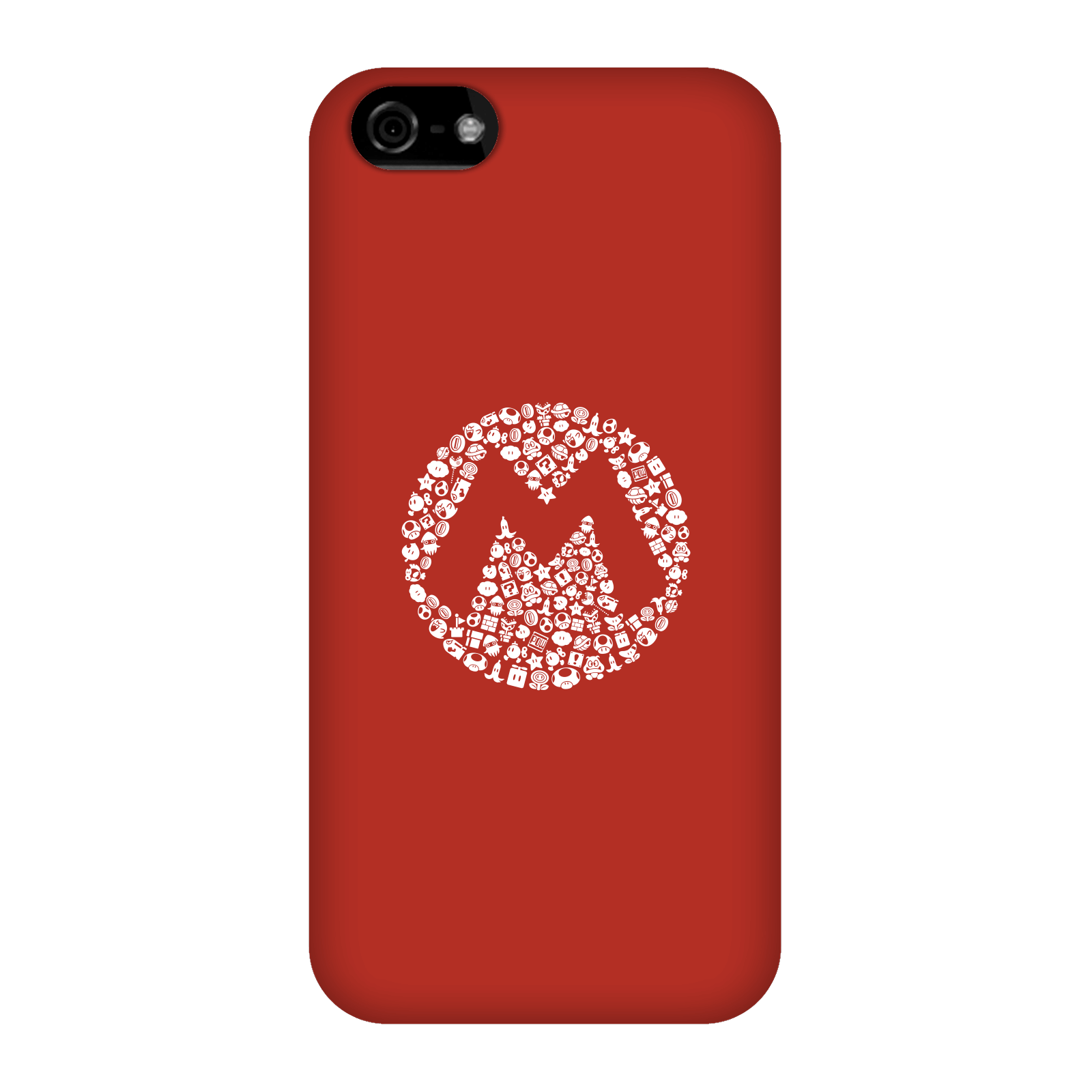 Nintendo Super Mario Mario Items Logo Phone Case - iPhone 5C - Snap Case - Matte