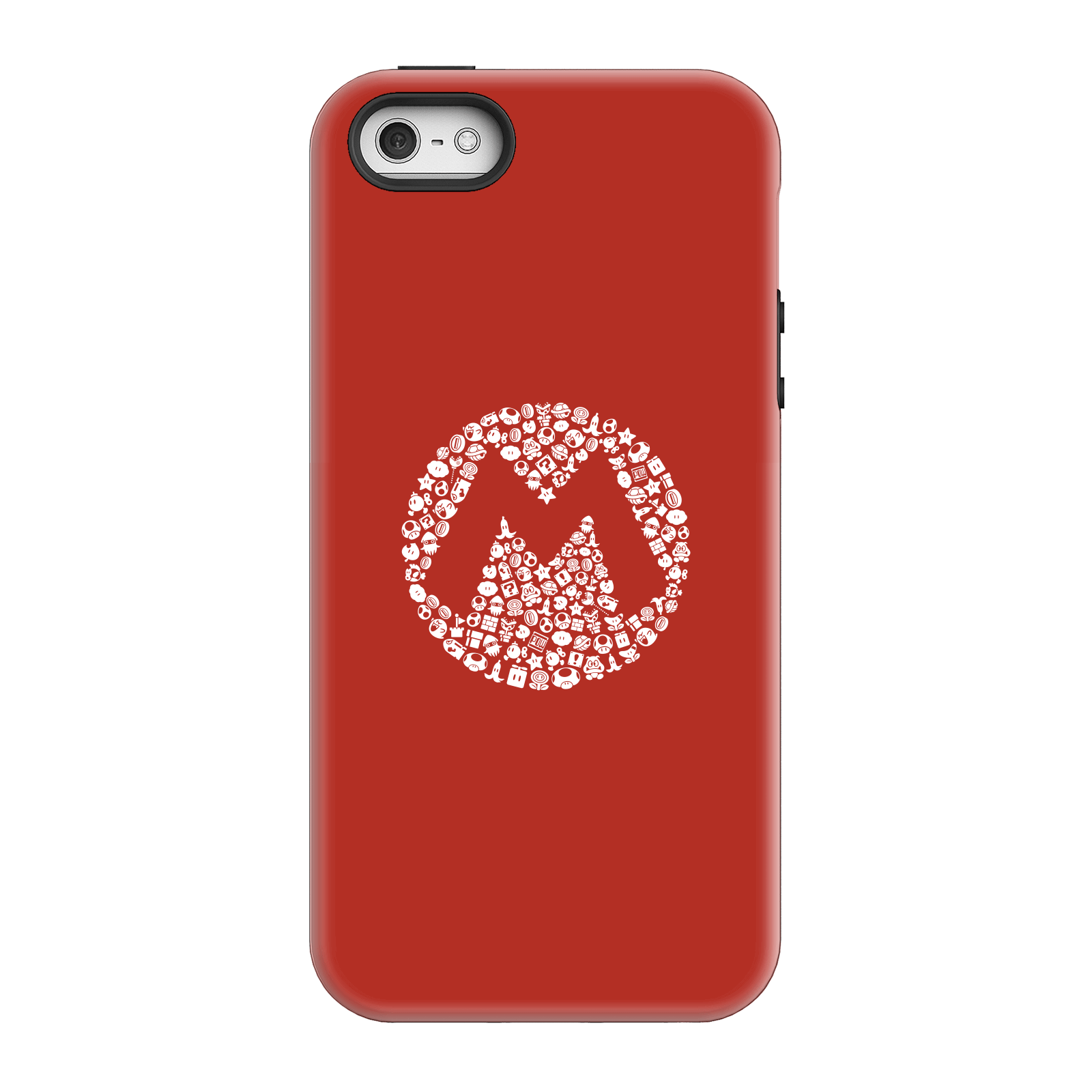 Nintendo Super Mario Mario Items Logo Phone Case - iPhone 5/5s - Tough Case - Matte