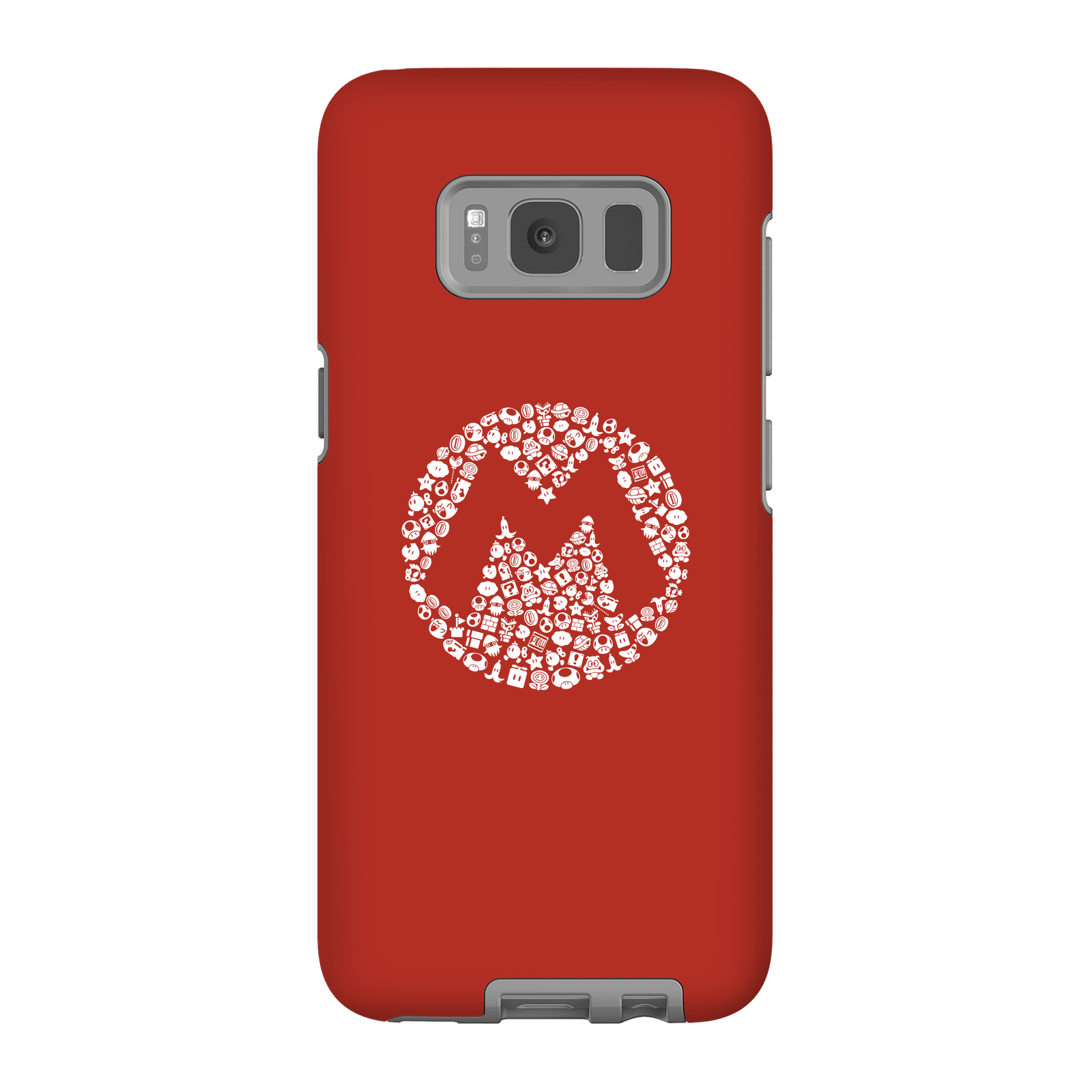 Nintendo Super Mario Mario Items Logo Phone Case - Samsung S8 - Tough Case - Matte