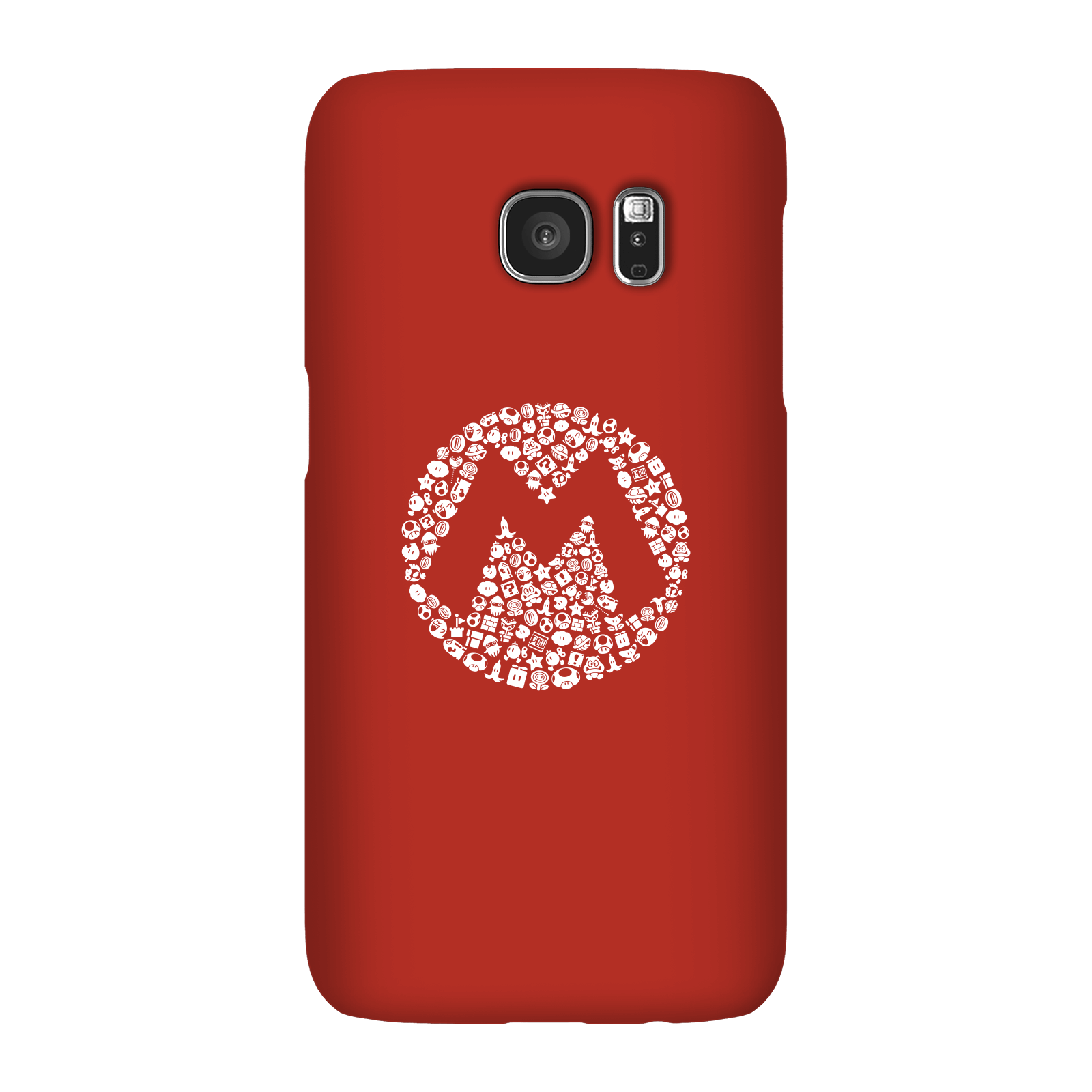 Nintendo Super Mario Mario Items Logo Phone Case - Samsung S7 - Snap Case - Gloss