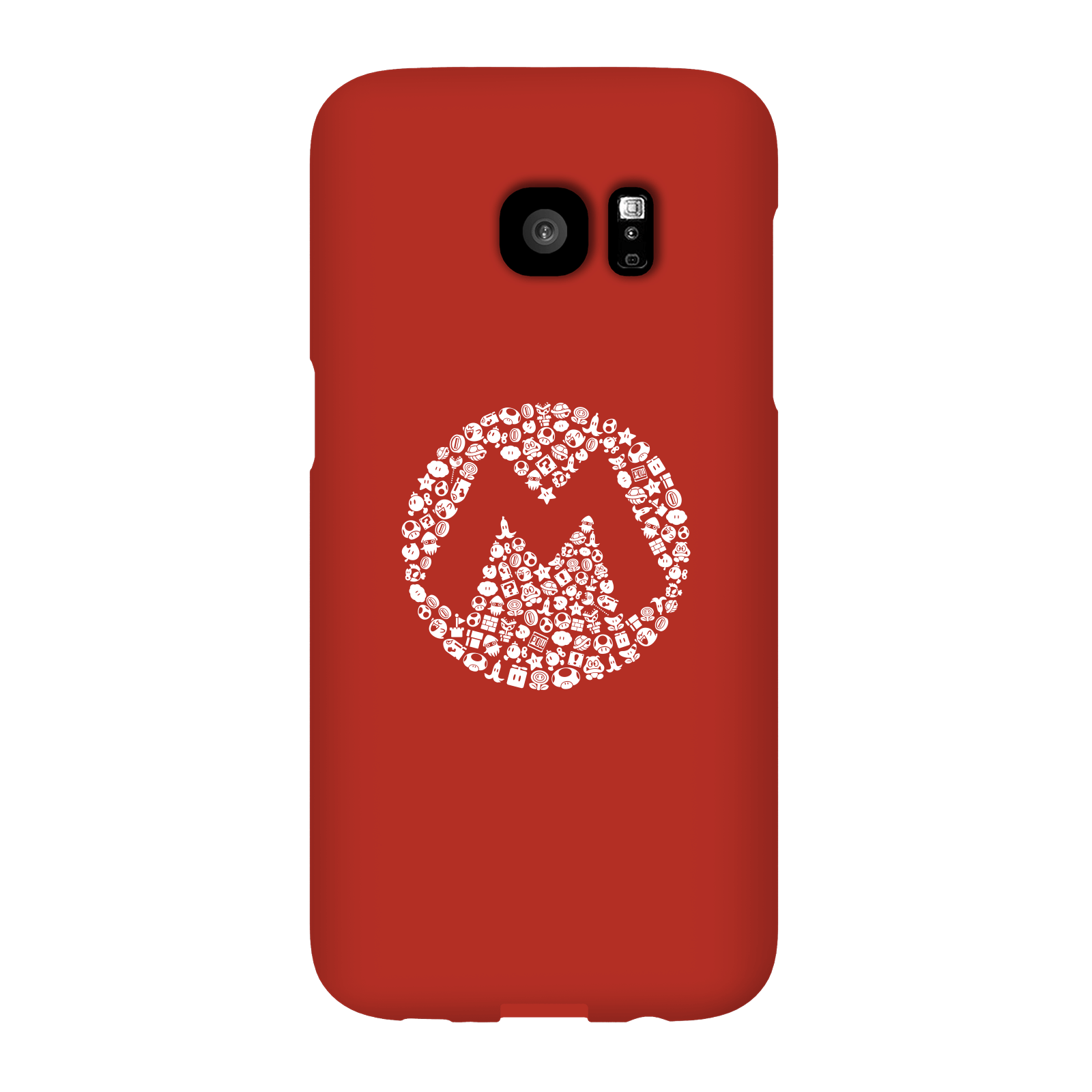 Nintendo Super Mario Mario Items Logo Phone Case - Samsung S7 Edge - Snap Case - Gloss