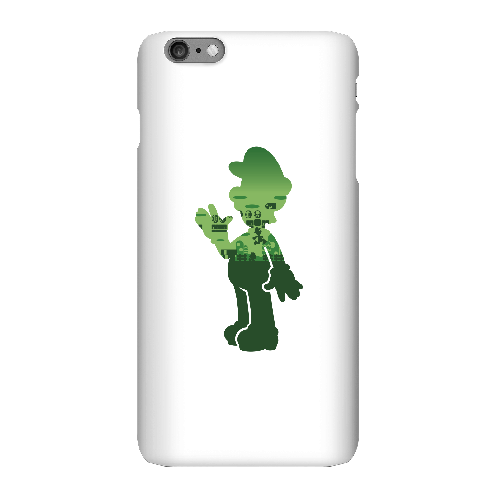 Nintendo Super Mario Luigi Silhouette Phone Case - iPhone 6 Plus - Snap Case - Matte