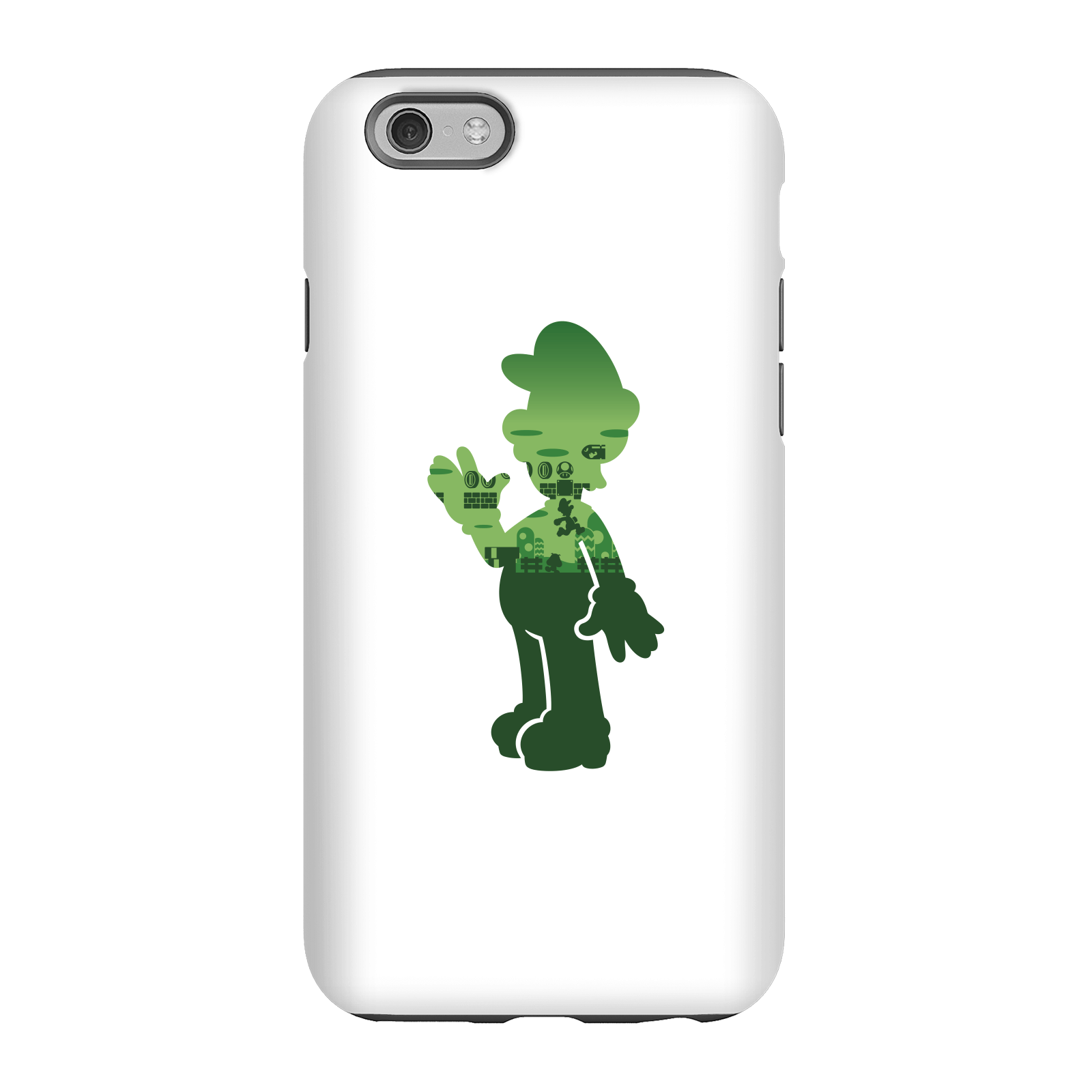 Nintendo Super Mario Luigi Silhouette Phone Case - iPhone 6 - Tough Case - Matte