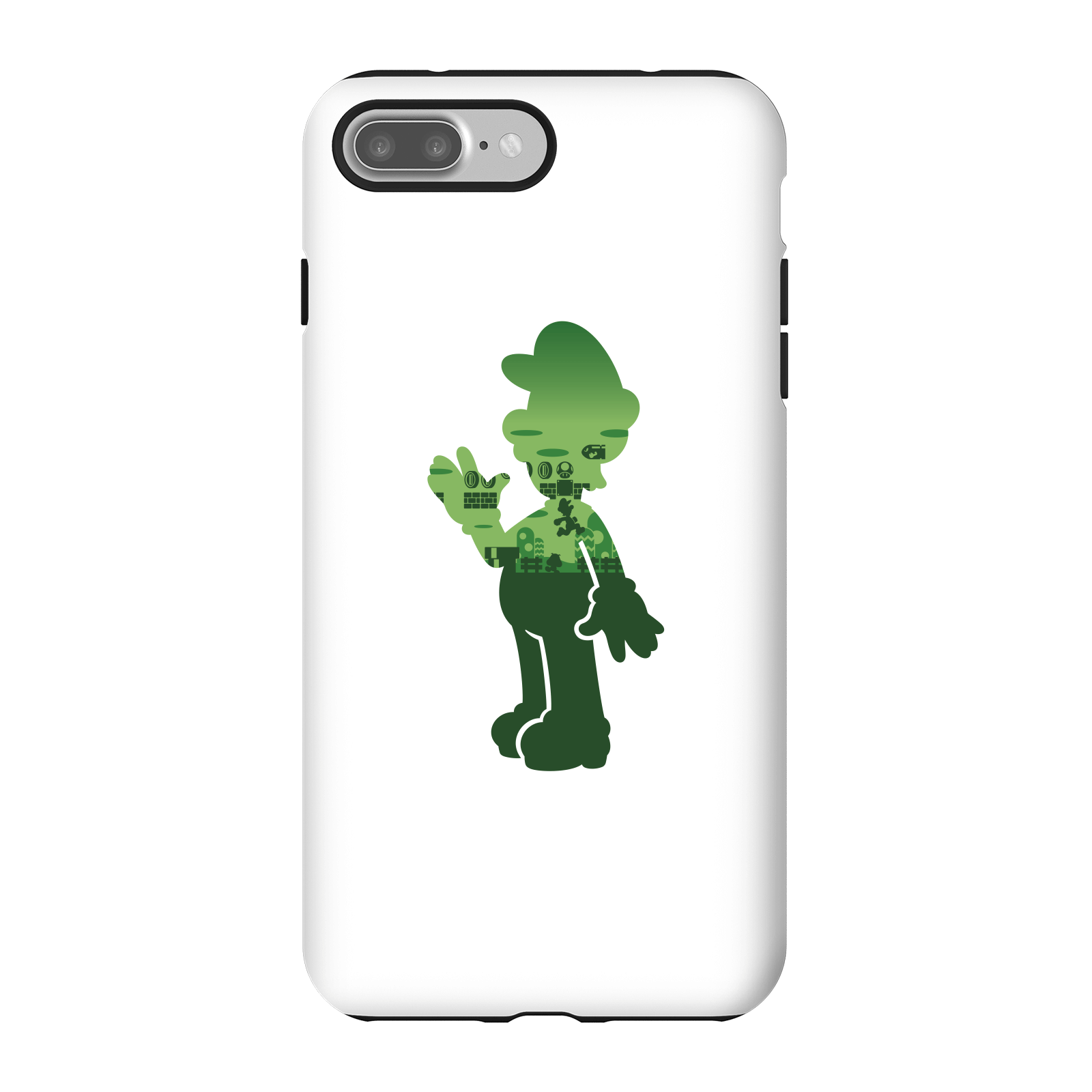 Nintendo Super Mario Luigi Silhouette Phone Case - iPhone 7 Plus - Tough Case - Matte