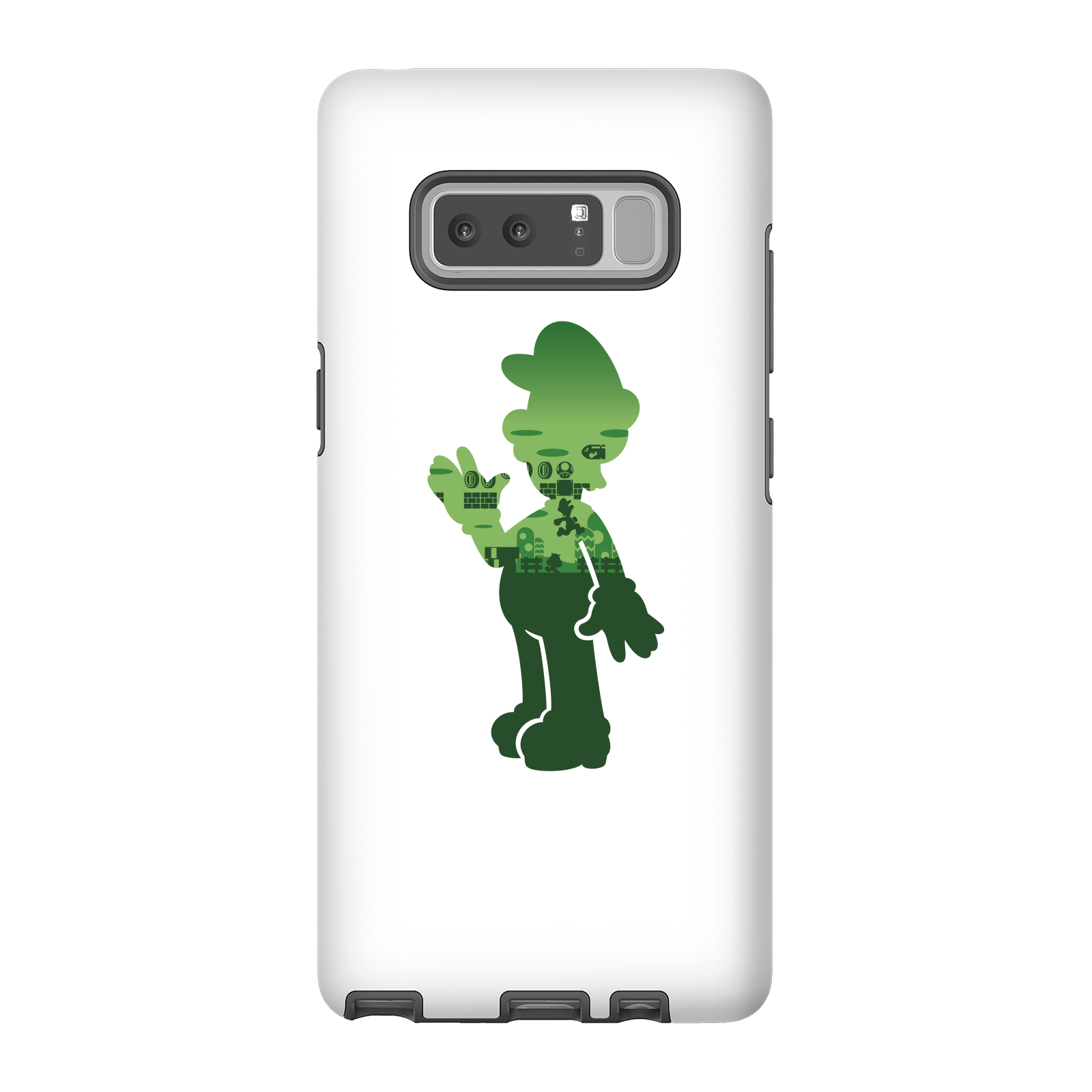 Nintendo Super Mario Luigi Silhouette Phone Case - Samsung Note 8 - Tough Case - Matte