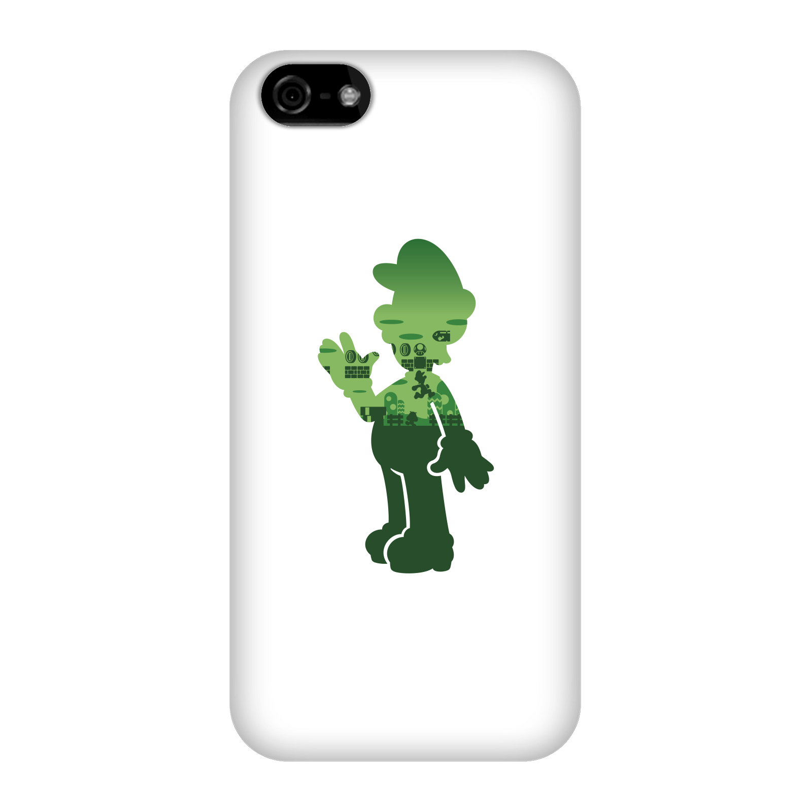 Nintendo Super Mario Luigi Silhouette Phone Case - iPhone 5C - Snap Case - Gloss