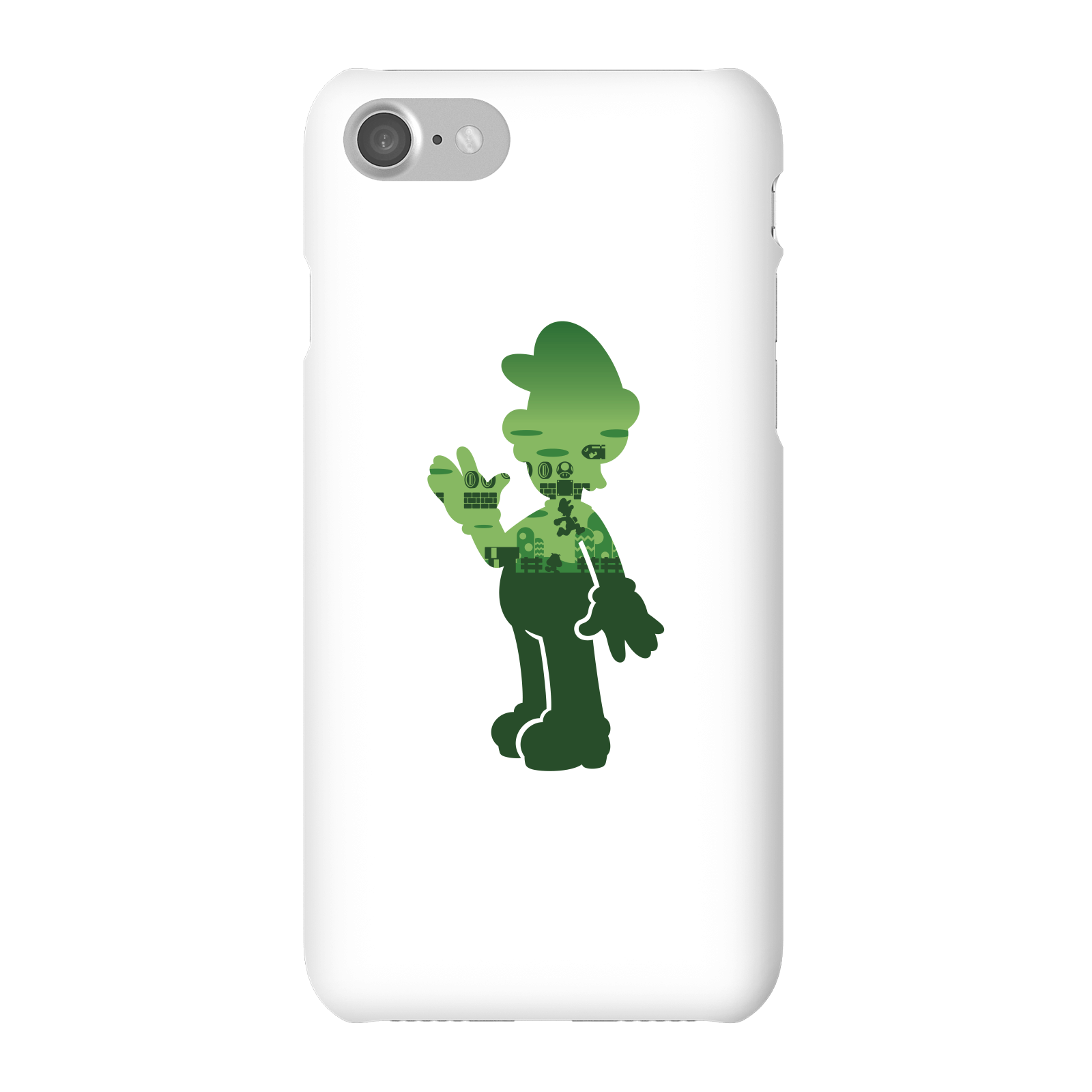 Nintendo Super Mario Luigi Silhouette Phone Case - iPhone 7 - Snap Case - Gloss