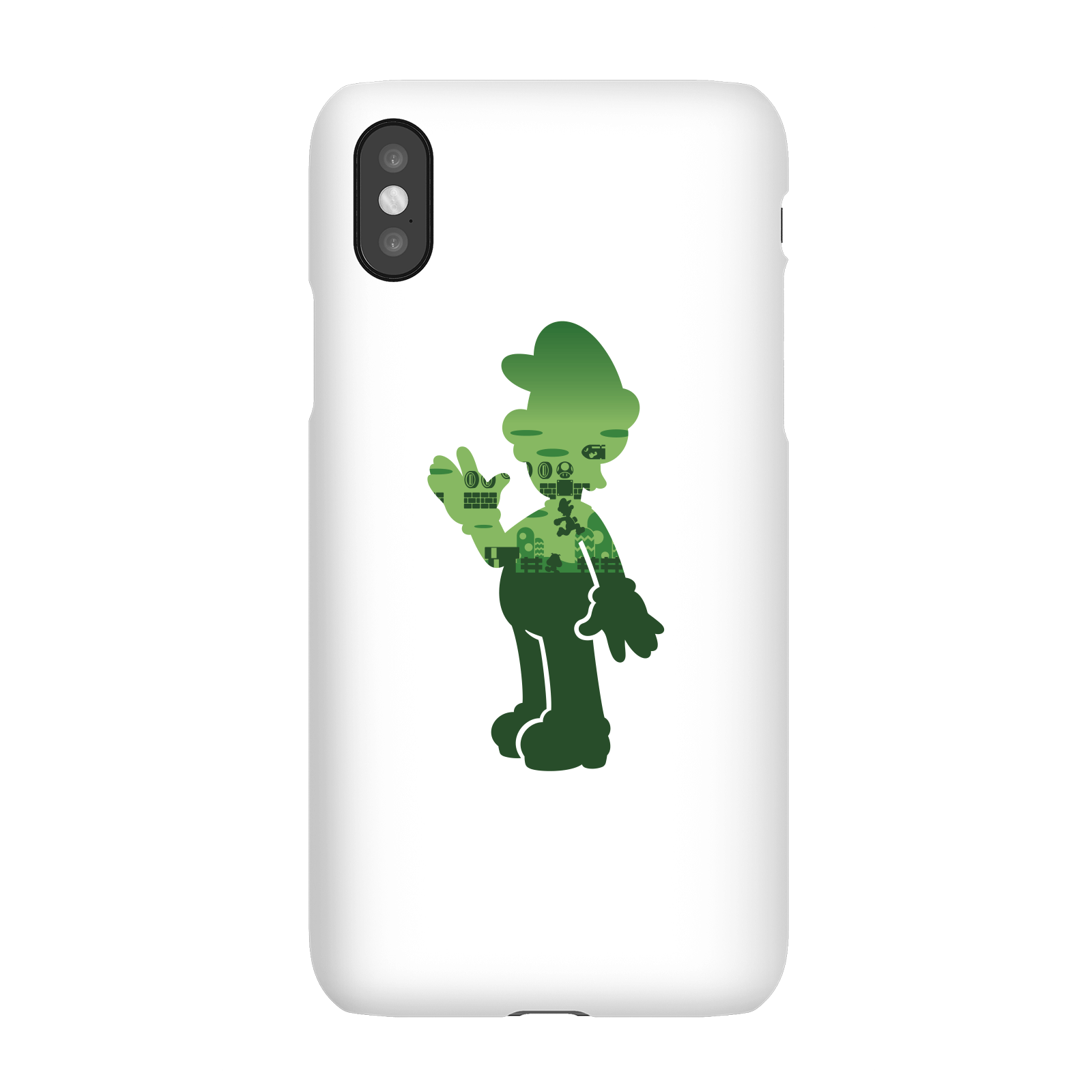 Nintendo Super Mario Luigi Silhouette Phone Case - iPhone X - Snap Case - Gloss