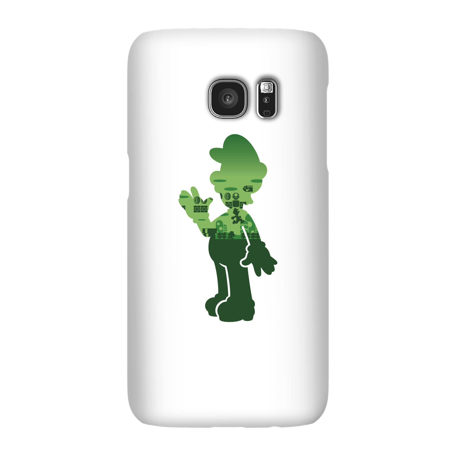 Nintendo Super Mario Luigi Silhouette Phone Case - Samsung S7 - Snap Case - Gloss