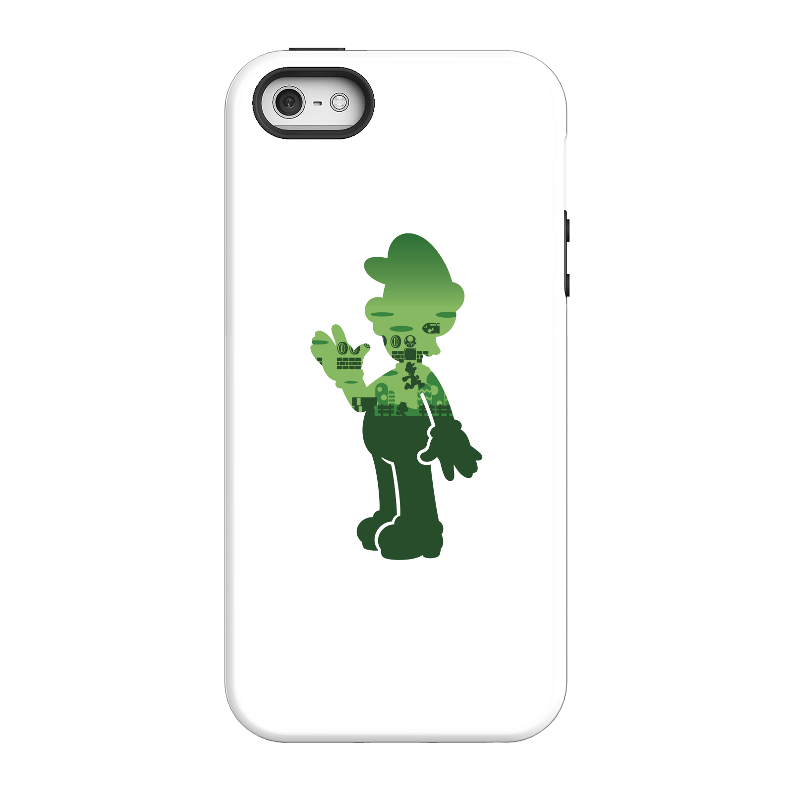 Nintendo Super Mario Luigi Silhouette Phone Case - iPhone 5/5s - Tough Case - Gloss