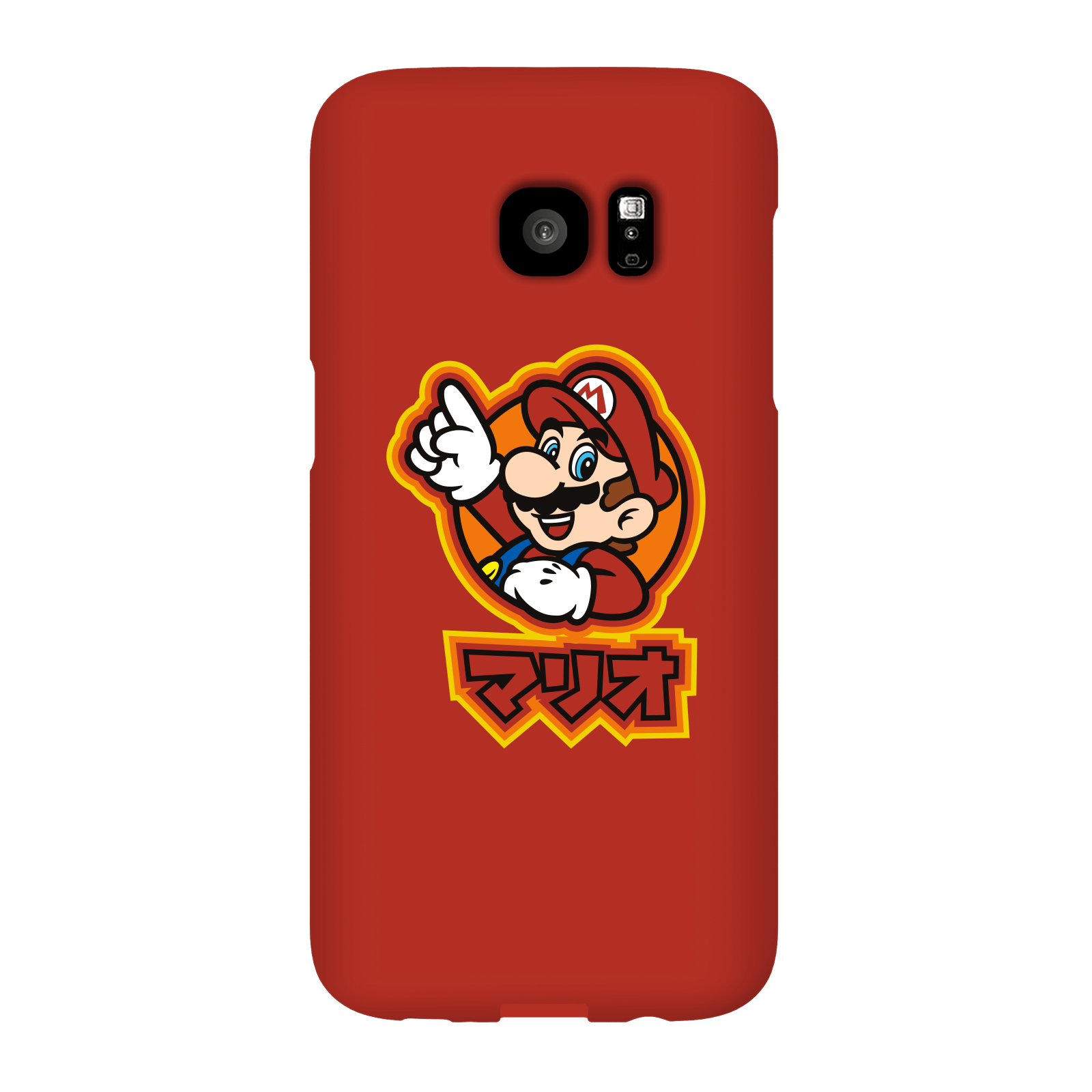 Nintendo Super Mario Mario Kanji Phone Case - Samsung S7 Edge - Snap Case - Matte