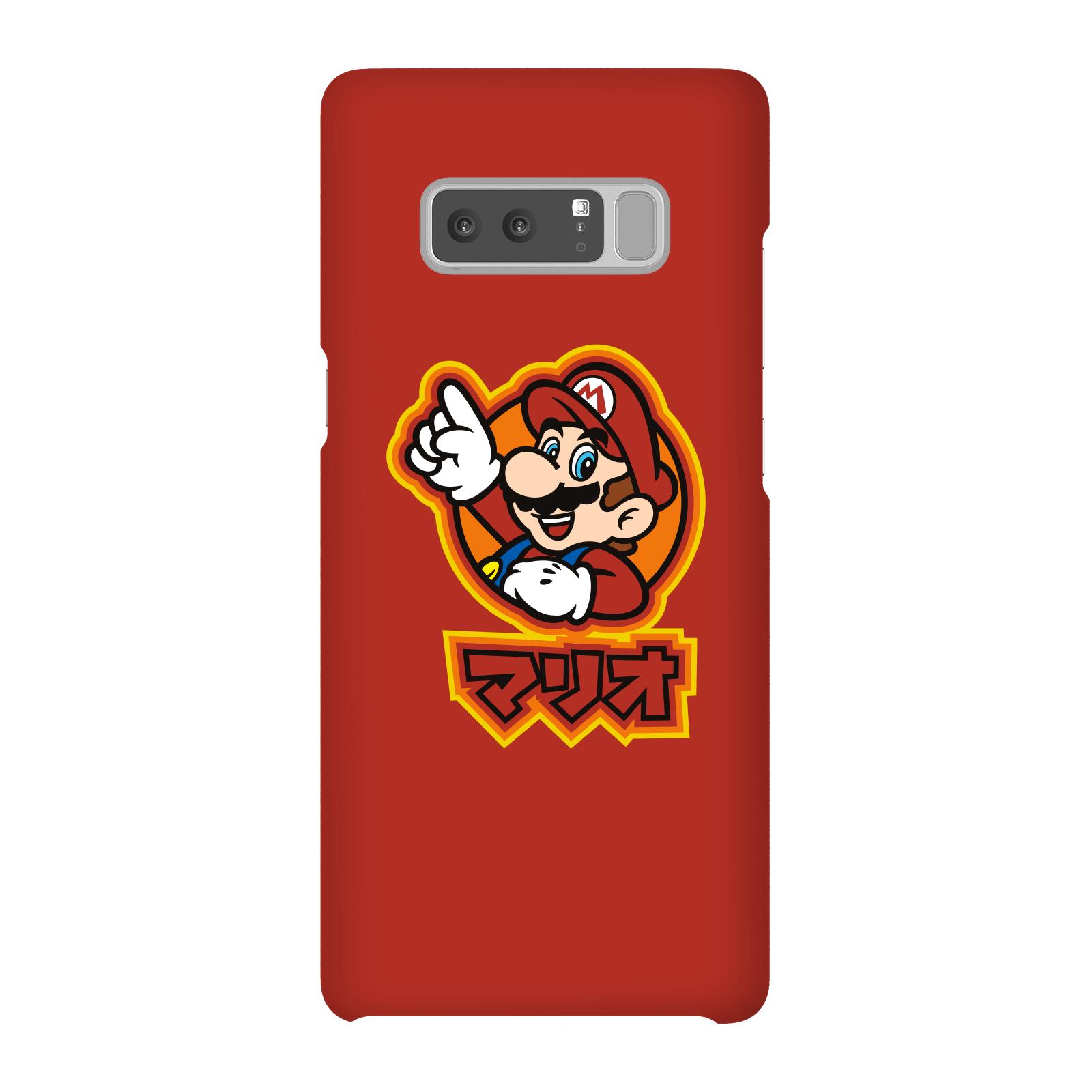 Nintendo Super Mario Mario Kanji Phone Case - Samsung Note 8 - Snap Case - Matte