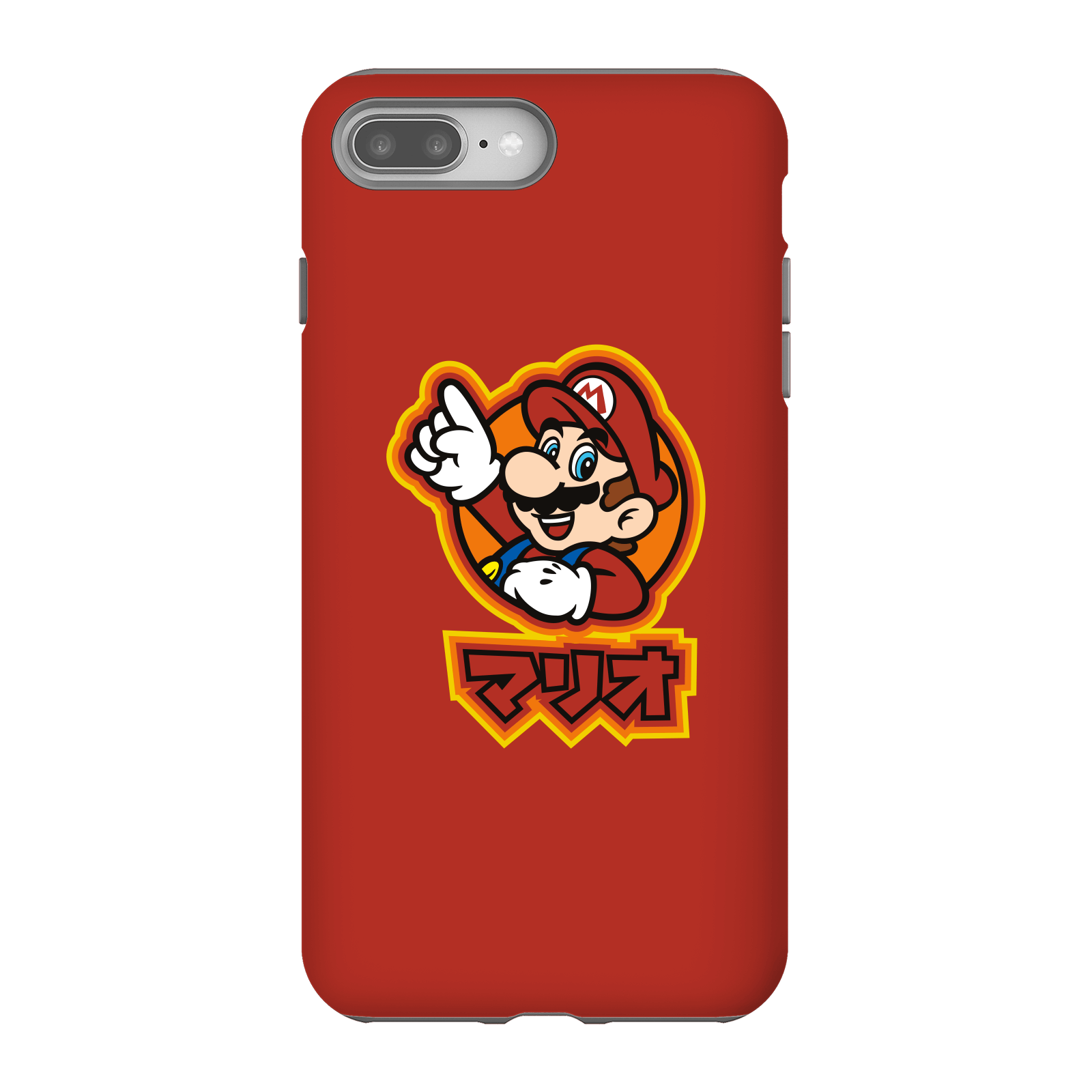 Nintendo Super Mario Mario Kanji Phone Case - iPhone 8 Plus - Tough Case - Matte