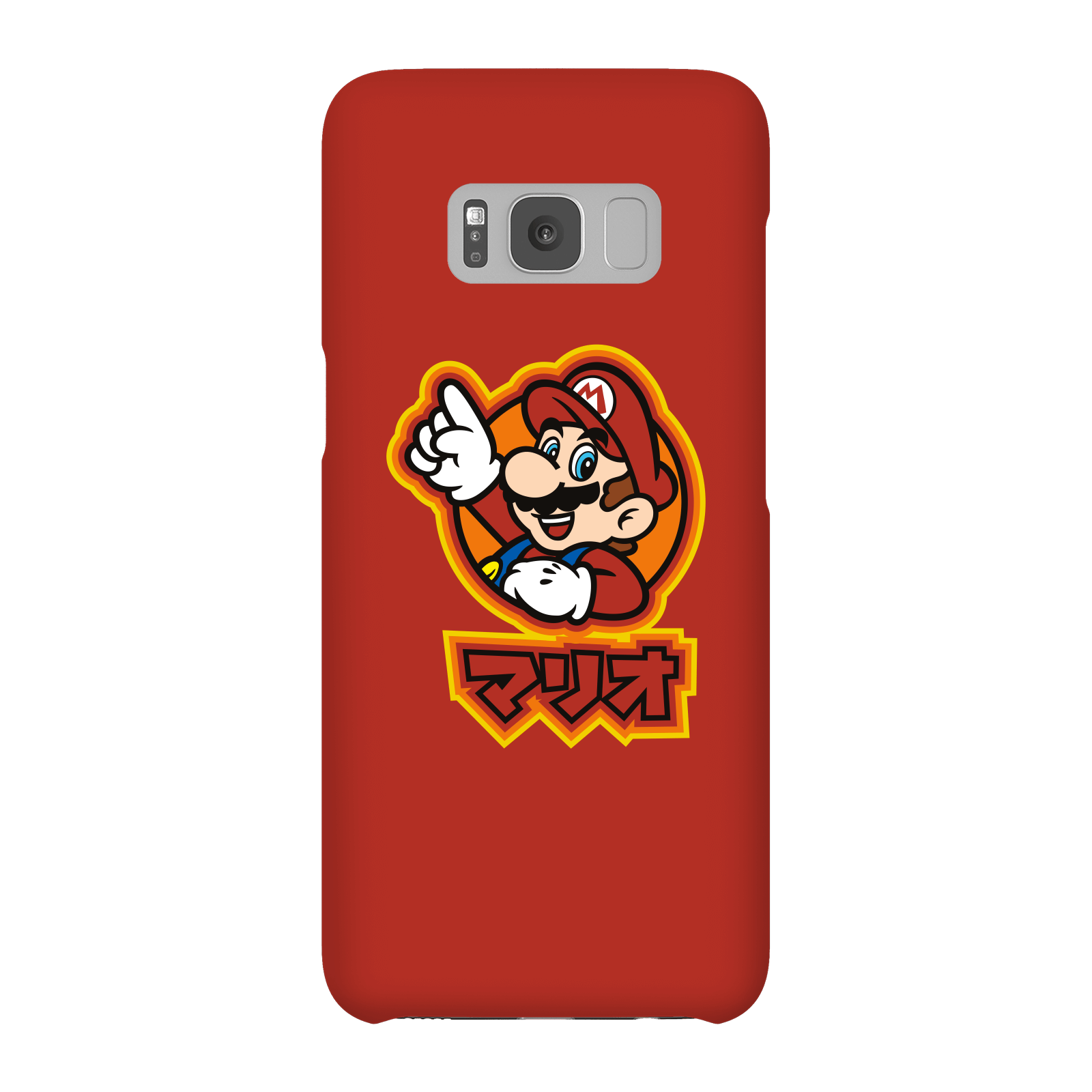Nintendo Super Mario Mario Kanji Phone Case - Samsung S8 - Snap Case - Gloss