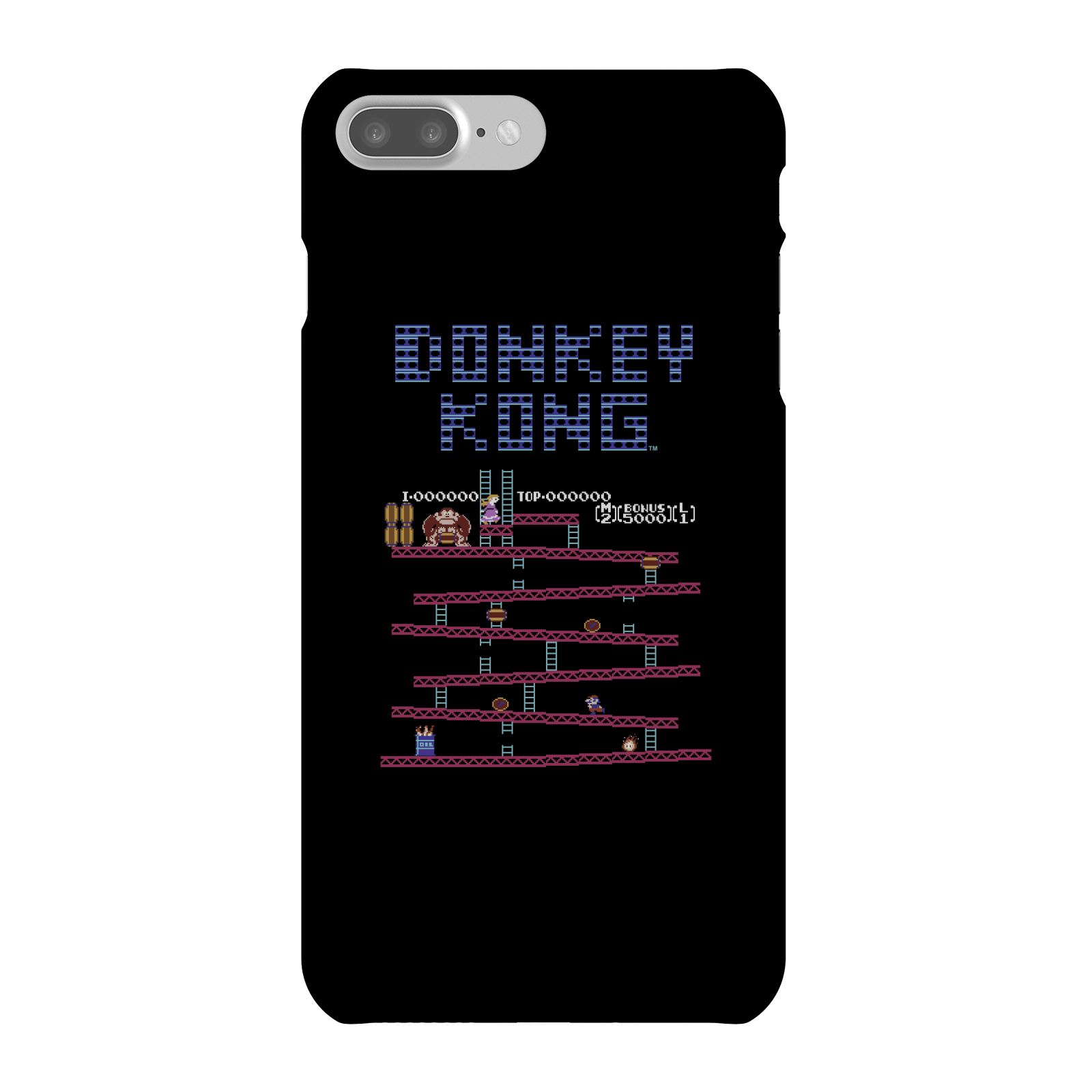 Nintendo Donkey Kong Retro Phone Case - iPhone 7 Plus - Snap Case - Matte