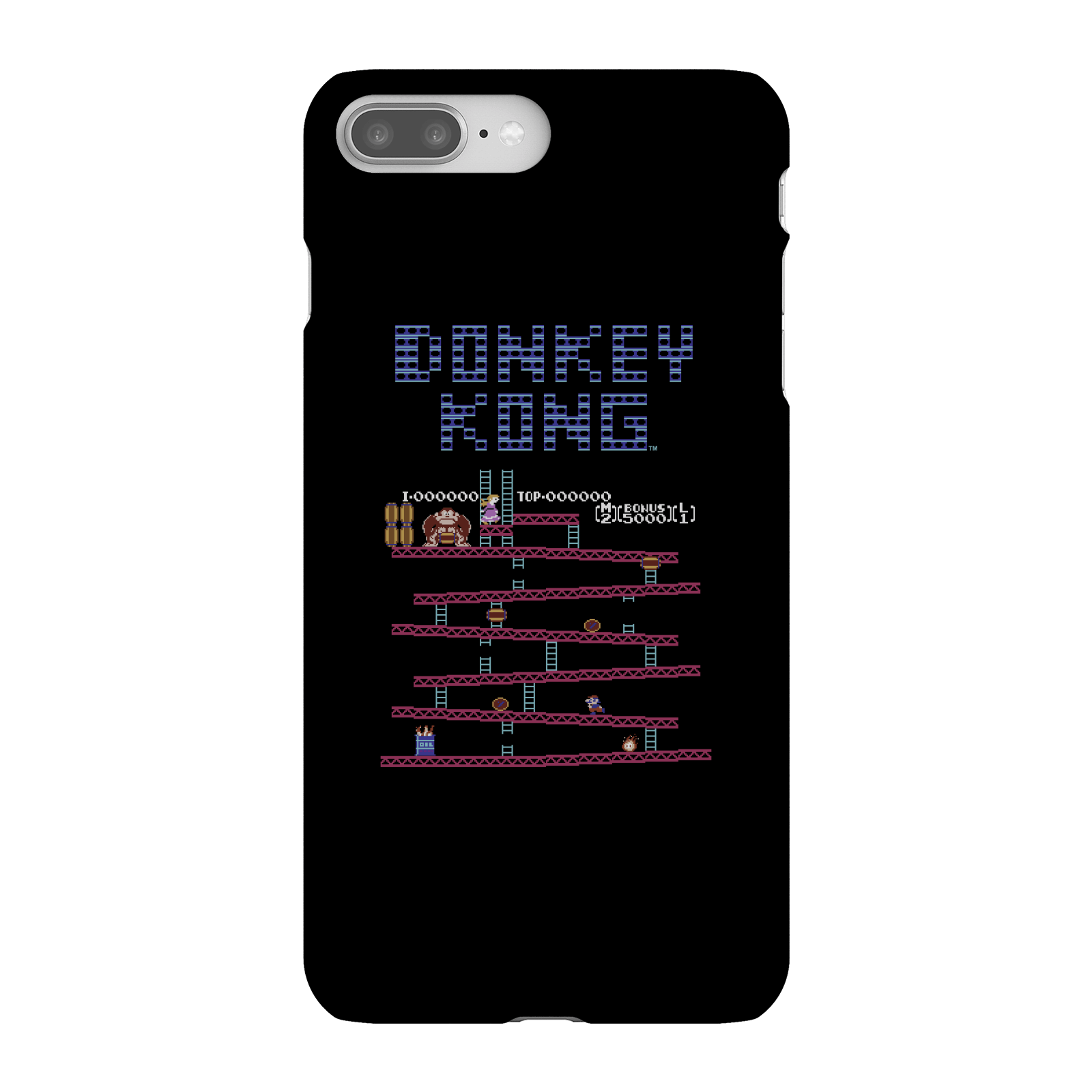 Nintendo Donkey Kong Retro Phone Case - iPhone 8 Plus - Snap Case - Matte
