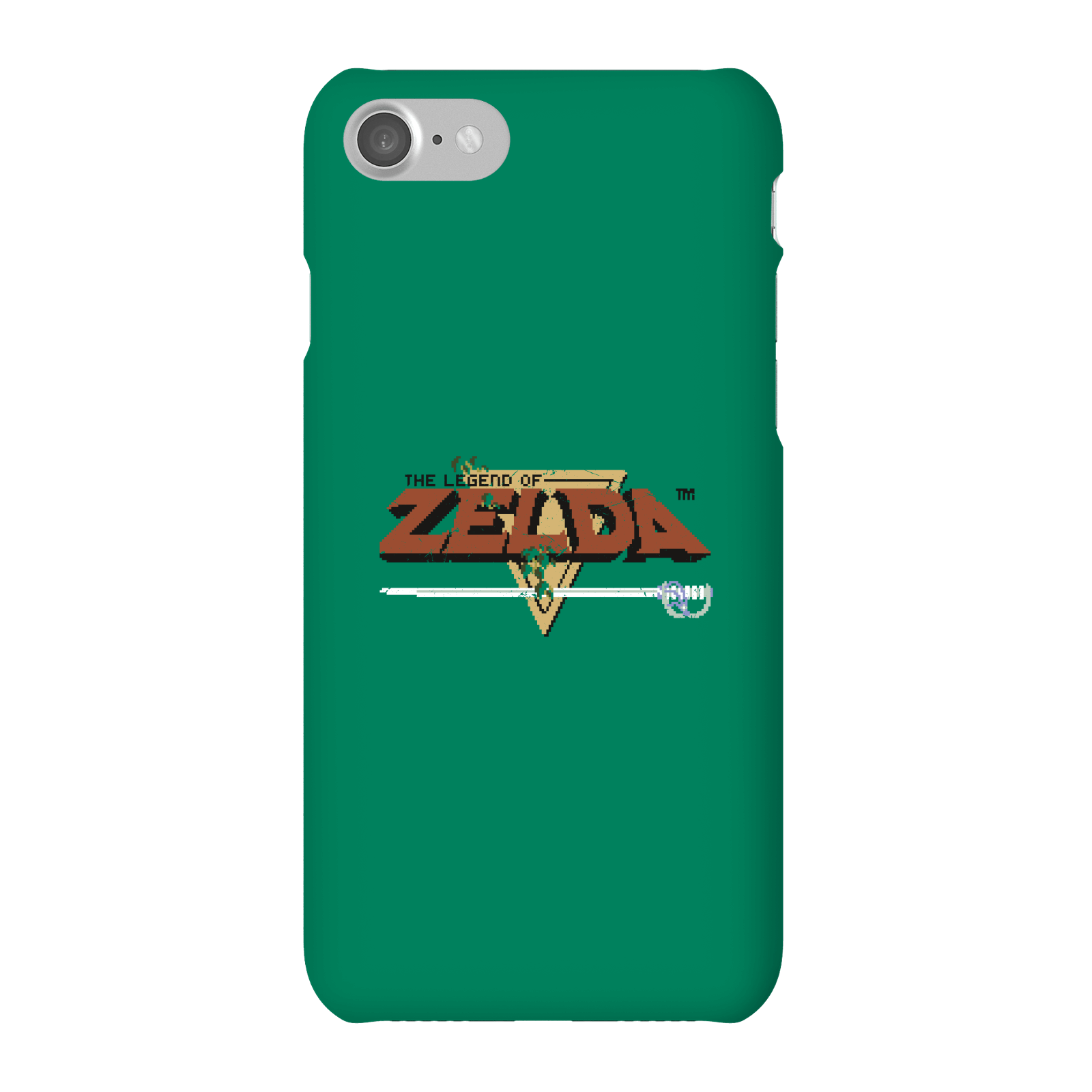 Image of Cover Telefono Nintendo The Legend Of Zelda Retro Logo per iPhone e Android - iPhone 7 - Custodia a scatto - Lucida