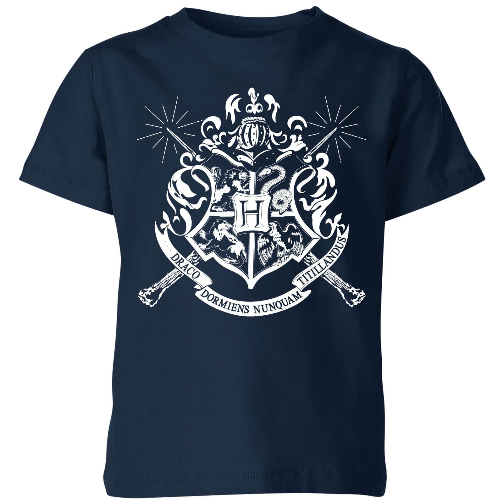 t-shirt harry potter hogwarts house crest - navy - bambini - 9-10 anni