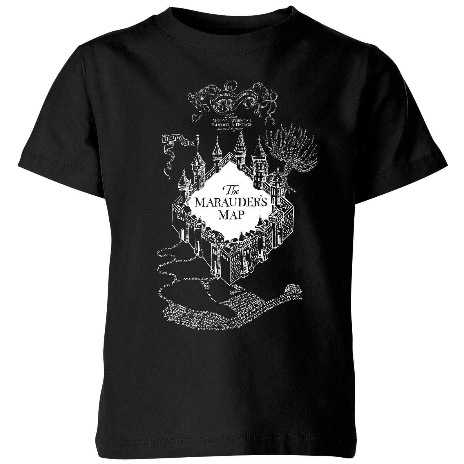 

T-Shirt Harry Potter The Marauder's Map - Nero - Bambini - 3-4 Anni