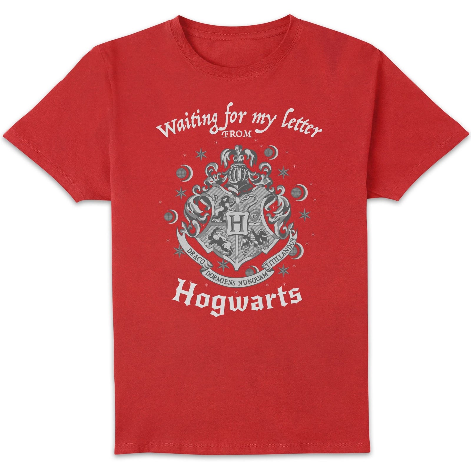 T-shirt Homme J'attends Ma Lettre de Poudlard - Harry Potter - Rouge