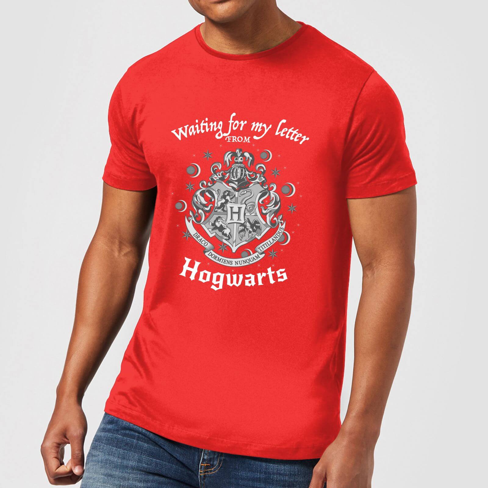 Harry Potter Waiting For My Letter From Hogwarts Herren T-Shirt - Rot - L