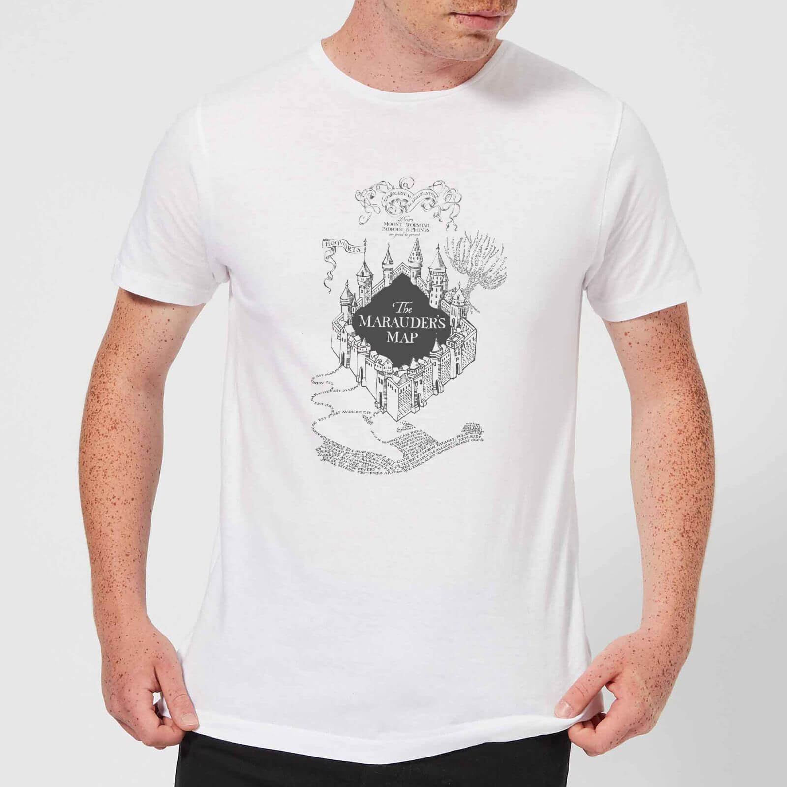 

T-Shirt Harry Potter The Marauder's Map - Bianco - Uomo - XL