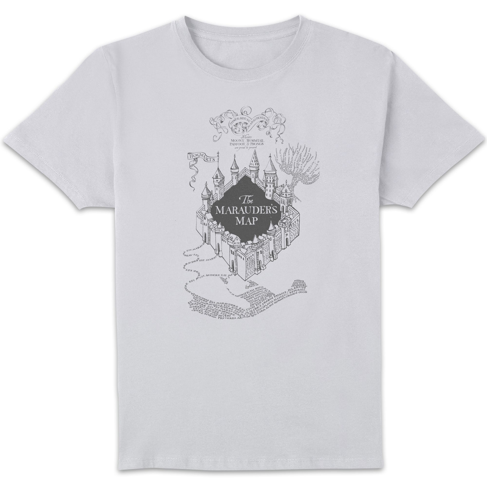 Harry Potter The Marauder's Map Men's T-Shirt - White - 5XL