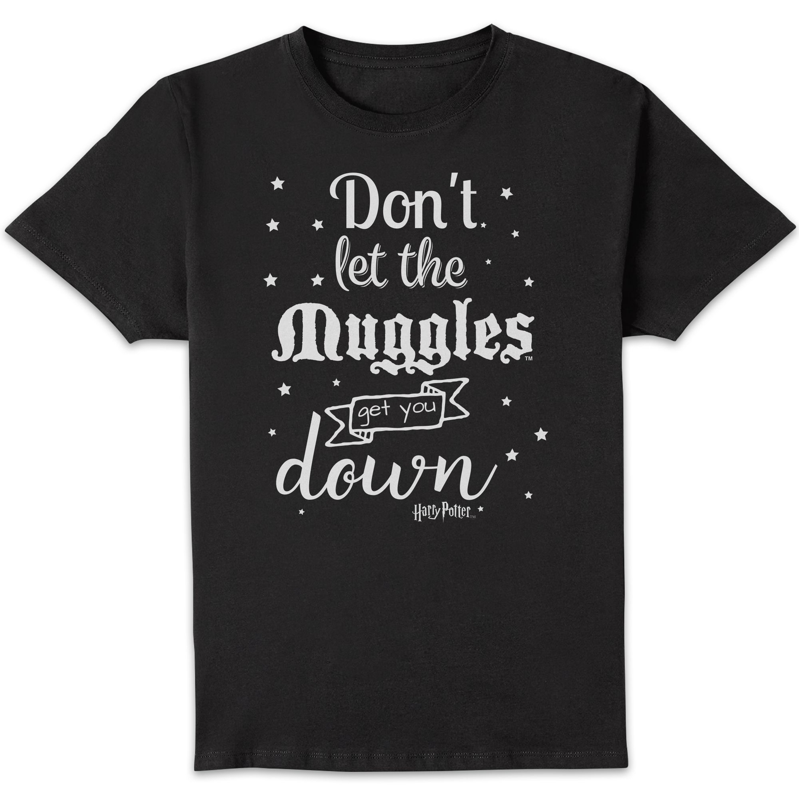 Image of Harry Potter Don't Let The Muggles Get You Down Men's T-Shirt - Black - 3XL