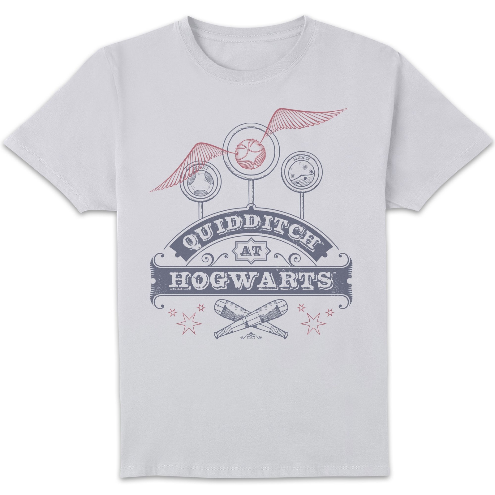 Image of Harry Potter Quidditch At Hogwarts Men's T-Shirt - White - 5XL