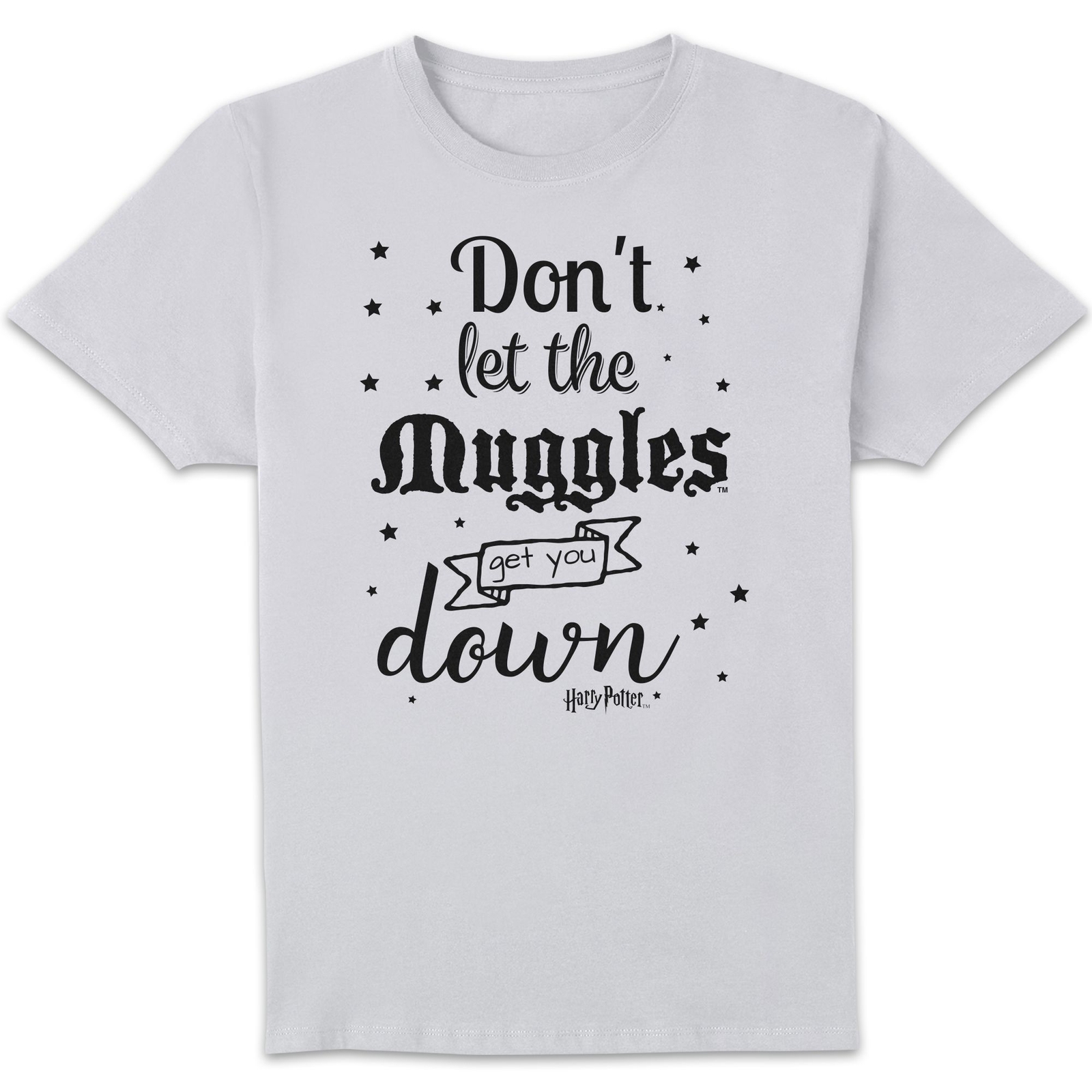 Image of Harry Potter Don't Let The Muggles Get You Down Men's T-Shirt - White - 5XL