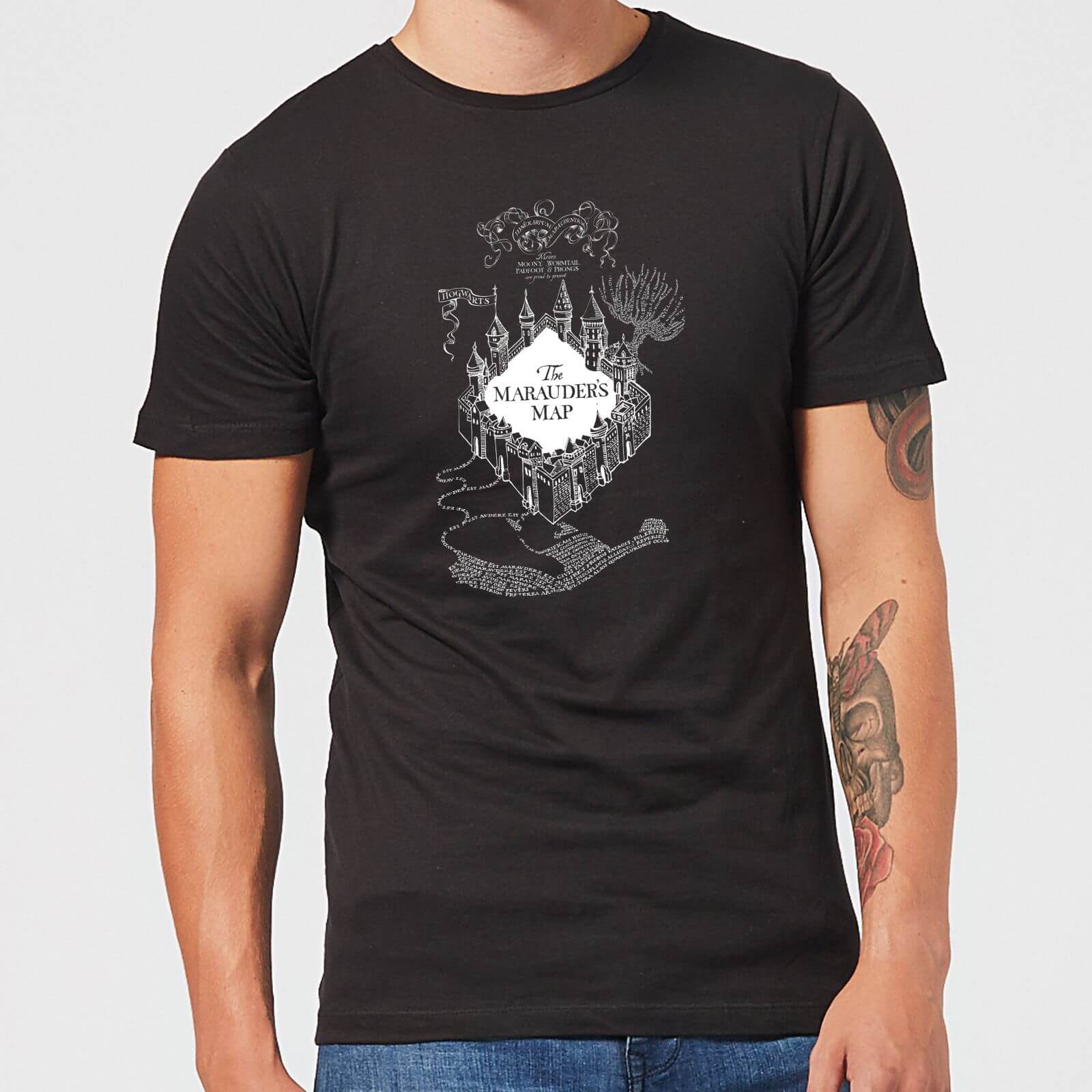 

T-Shirt Harry Potter The Marauder's Map - Nero - Uomo - XL
