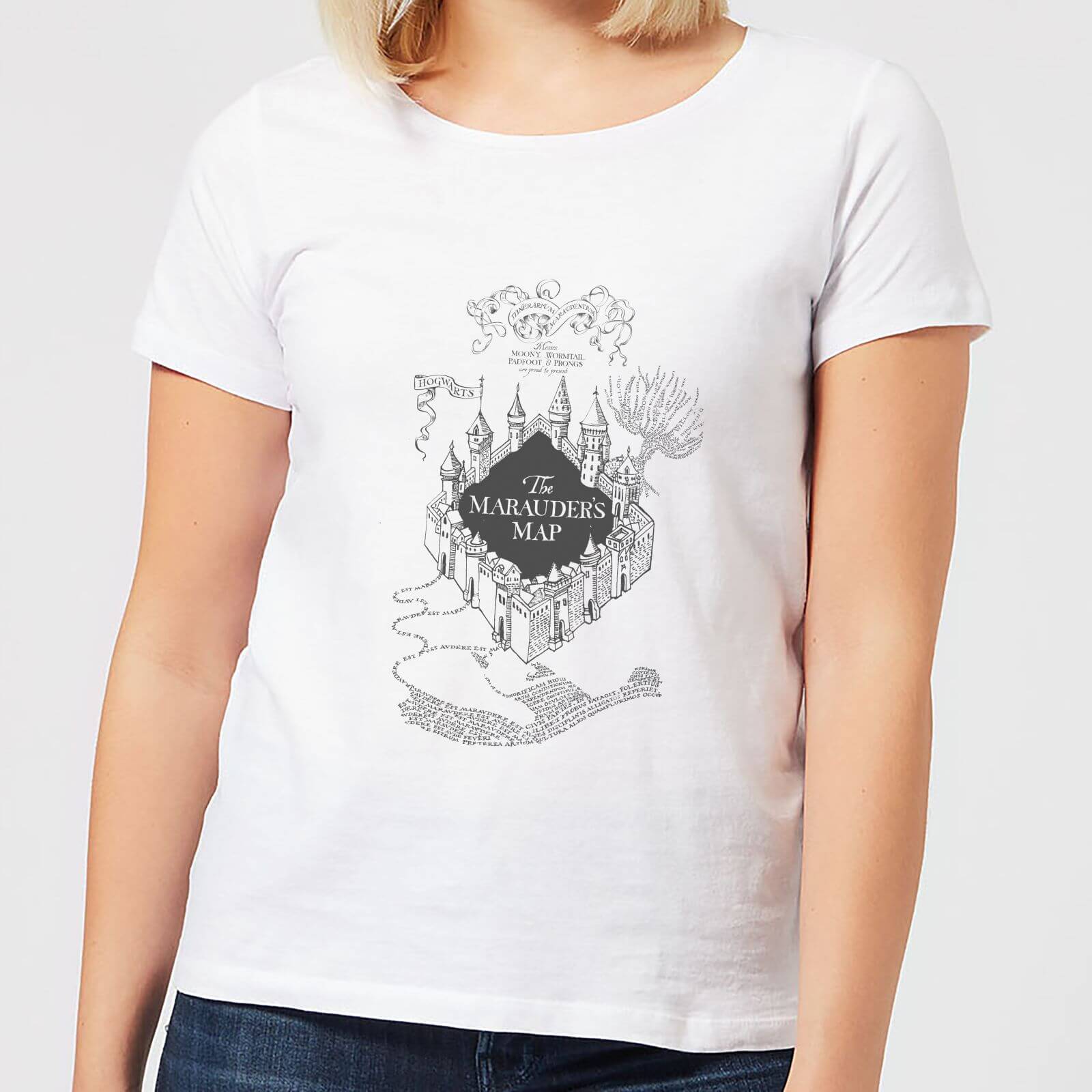 Harry Potter The Marauder's Map Women's T-Shirt - White - L - White