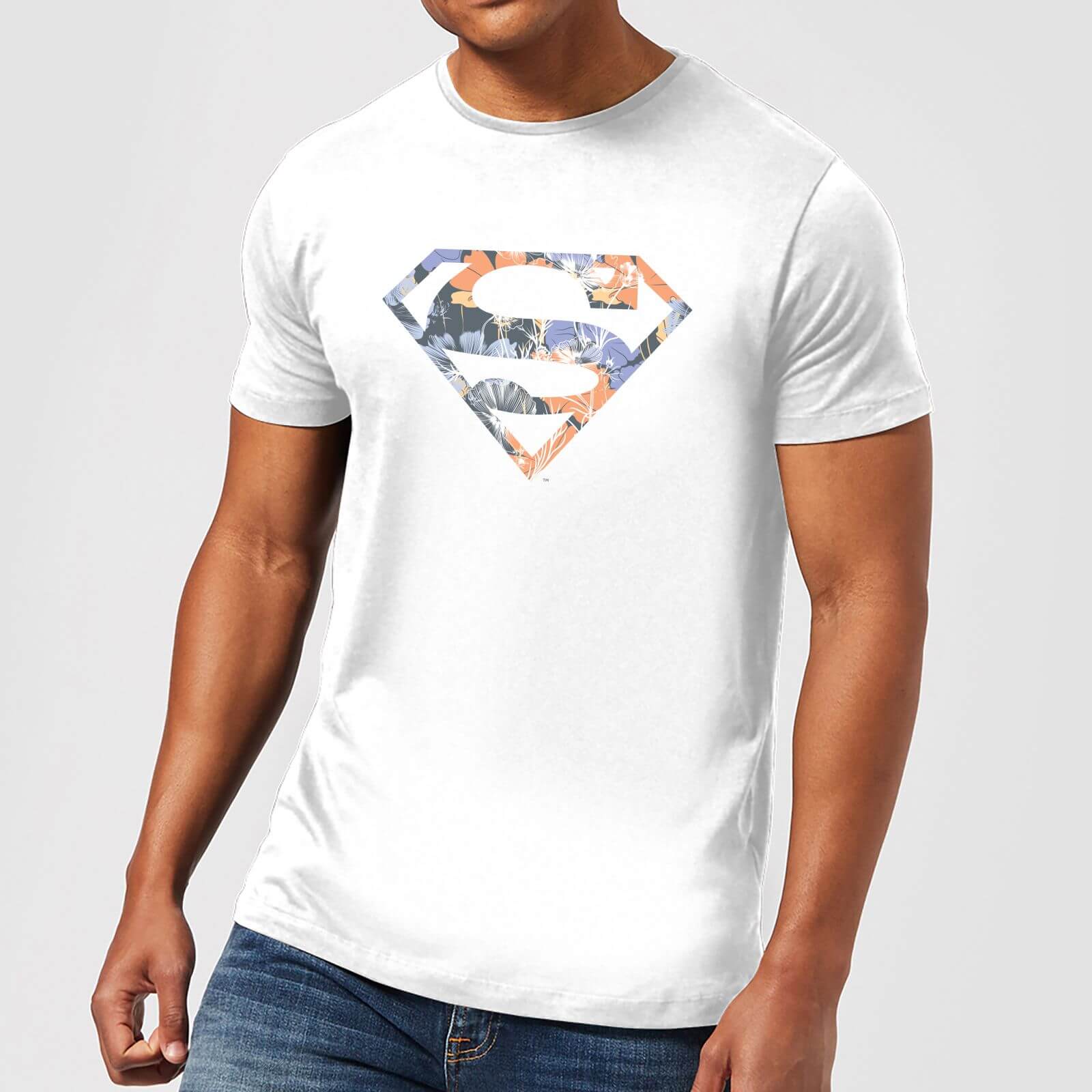 

DC Originals Floral Superman Men's T-Shirt - White - L