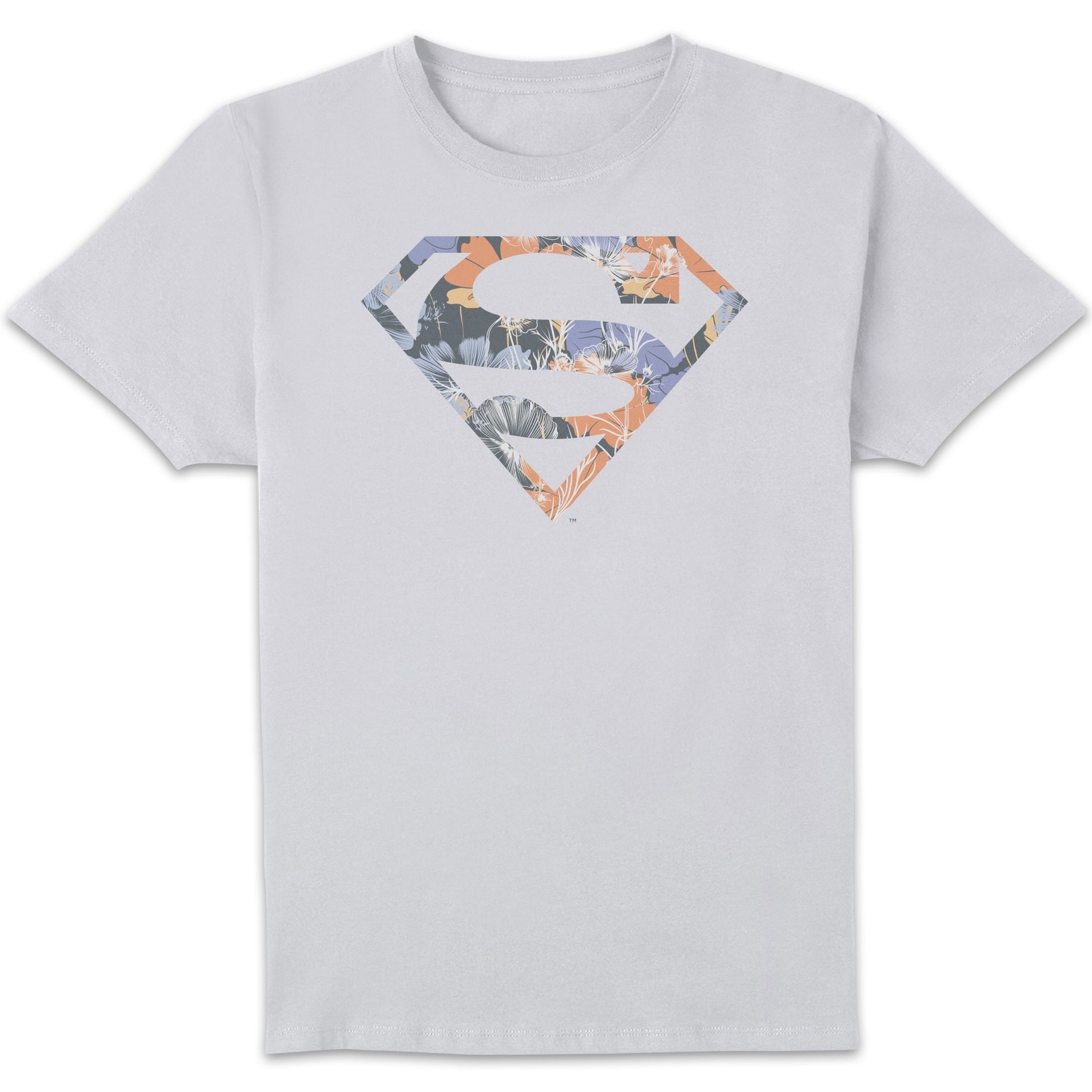 T-Shirt Homme Logo Superman Fleuri DC Originals - Blanc - 5XL