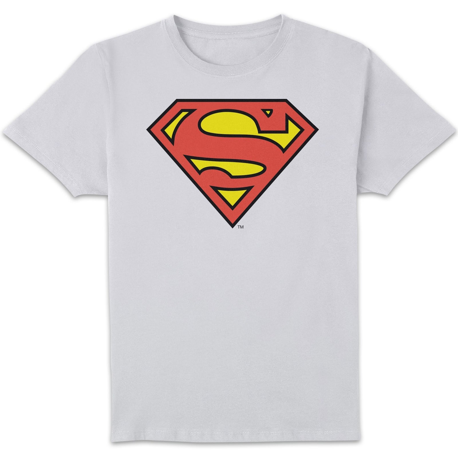DC Originals Official Superman Shield Men's T-Shirt - White - 3XL